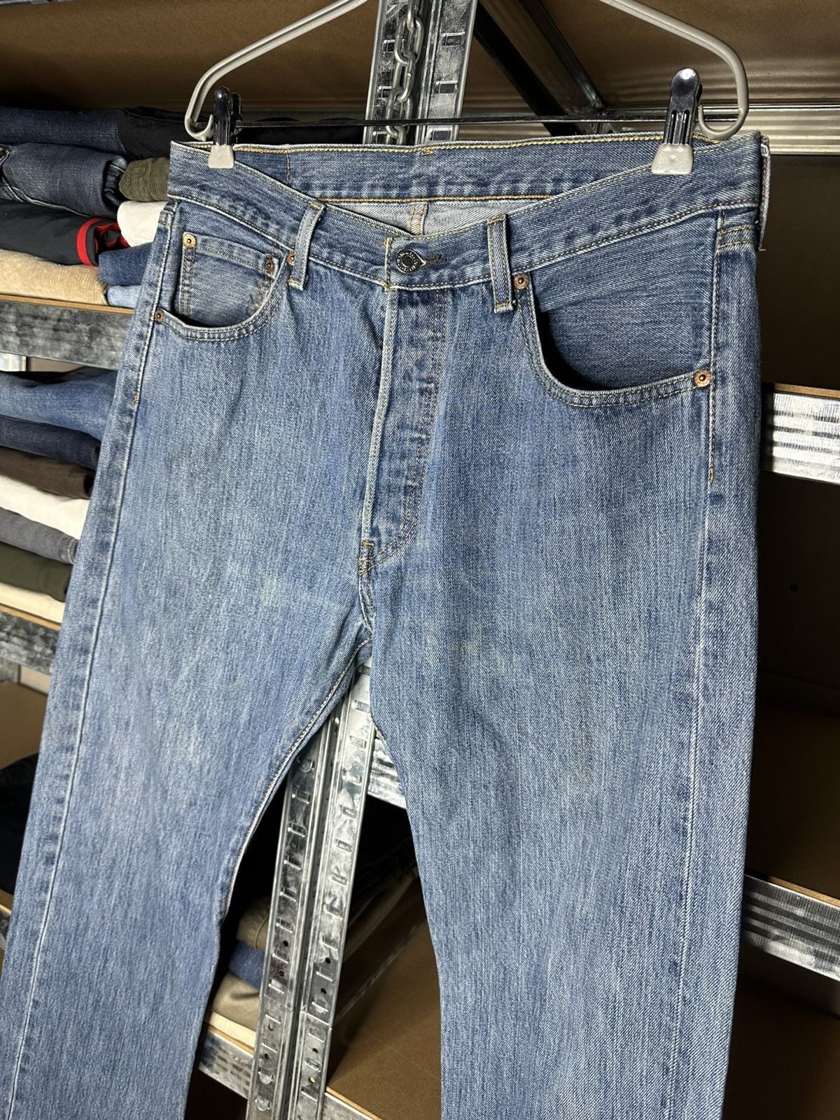 Levi's Levi’s 501 Blue Jeans W34 L32 Straight Vintage Denim Pants Size US 34 / EU 50 - 7 Thumbnail