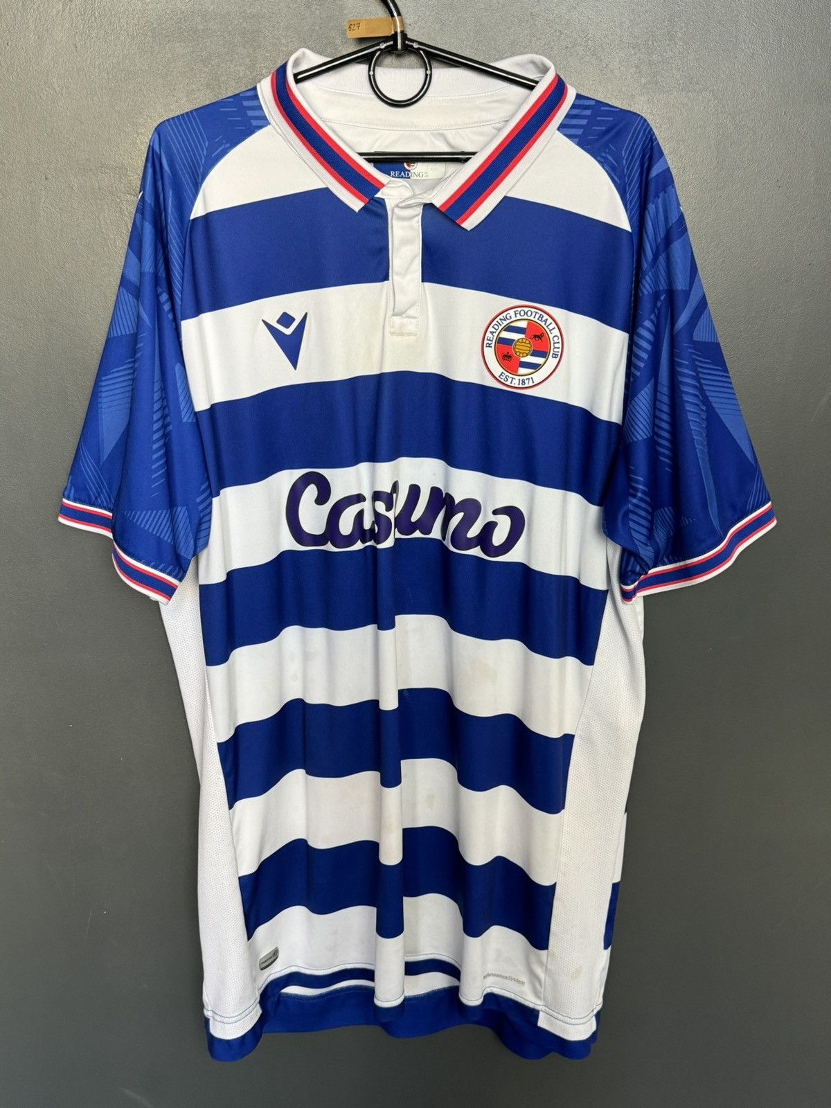 Macron 4XL Reading 20/21 Home Football Jersey Size US XXL / EU 58 / 5 - 1 Thumbnail