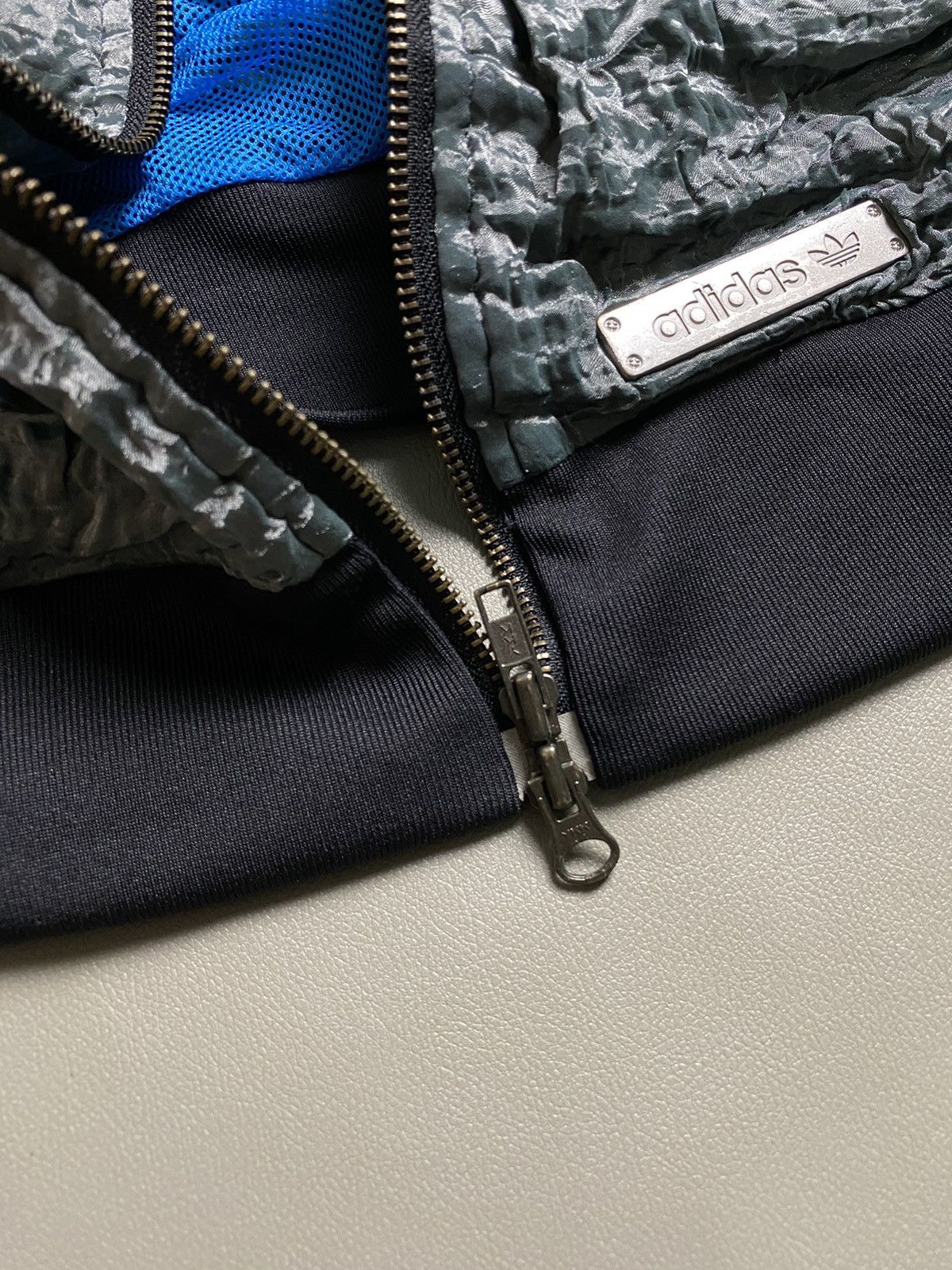Adidas × Vintage Vintage Adidas Metal Track Jacket Size US M / EU 48-50 / 2 - 13 Thumbnail