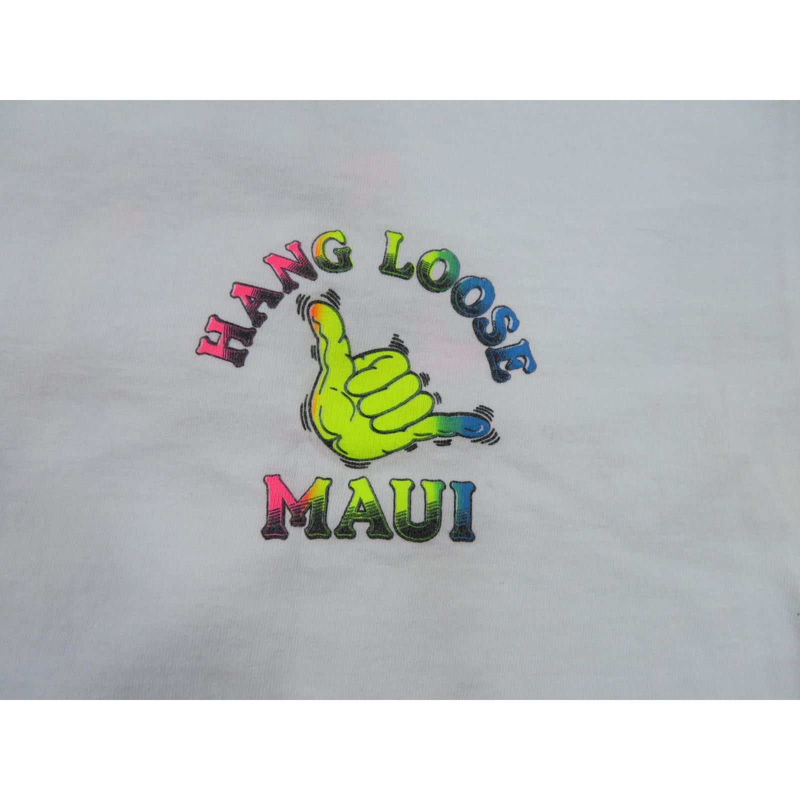 Other Hang Loose Hawaii Maui White T-shirt Sz XL 1990s Size US XL / EU 56 / 4 - 4 Thumbnail