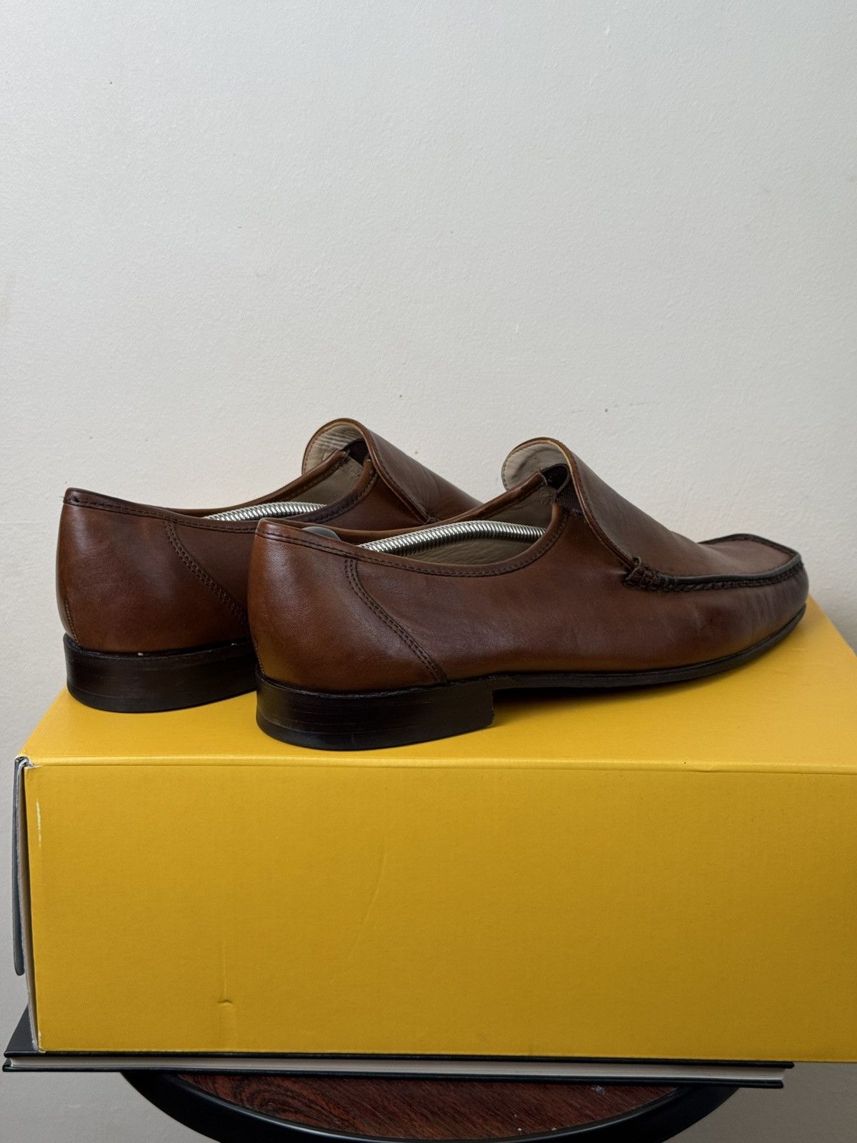 Barker BARKER England Brown Leather Loafers UK 10 G Fits EU 45 30cm Size US 11 / EU 44 - 10 Thumbnail