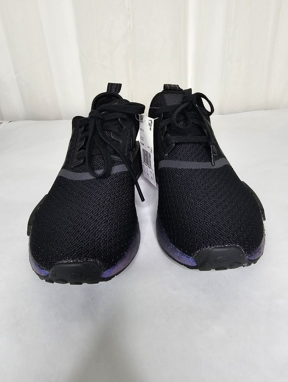 Adidas Adidas NMD R1 Sneakers Black Metallic Blue Boost Size US 8 / EU 41 - 9 Thumbnail