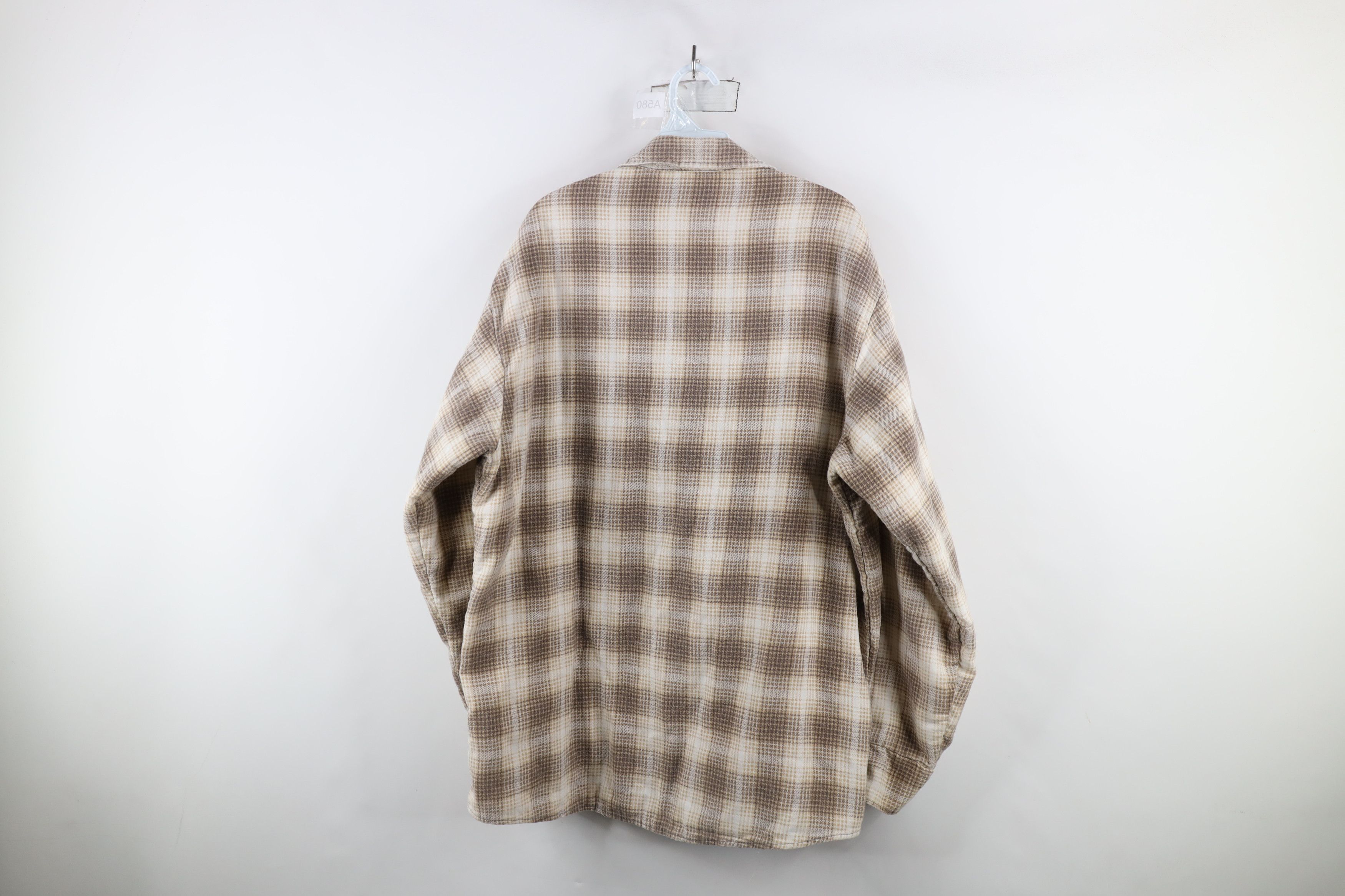 Vintage Vintage 70s Streetwear Flannel Shirt Jacket Plaid USA Size US XL / EU 56 / 4 - 12 Thumbnail
