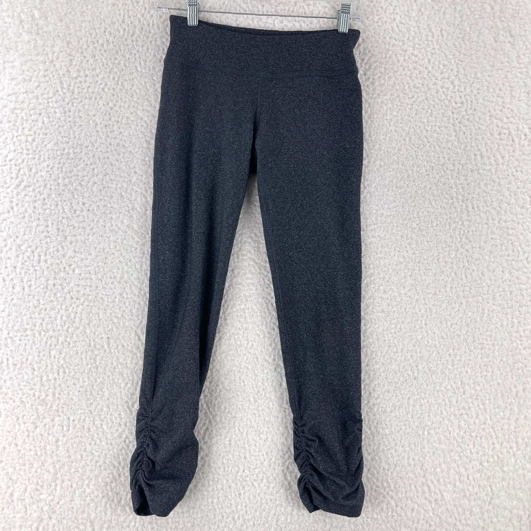 Beyond Yoga Beyond Yoga Gray Mid-Rise Ankle Leggings Womens Size Small Pull On Size 40" / US 18 - 2 Thumbnail
