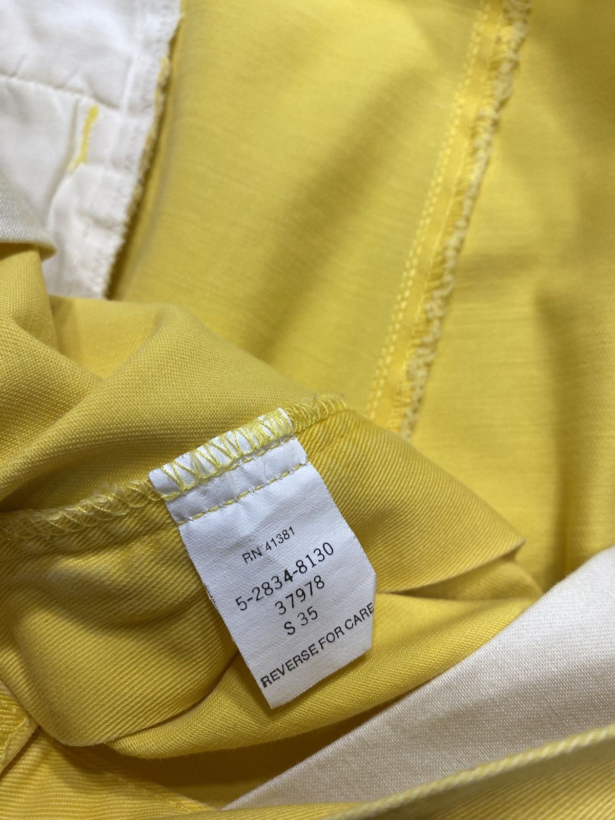Polo Ralph Lauren 90’s Vintage Polo Ralph Lauren Yellow Chino Shorts Size US 36 / EU 52 - 3 Thumbnail