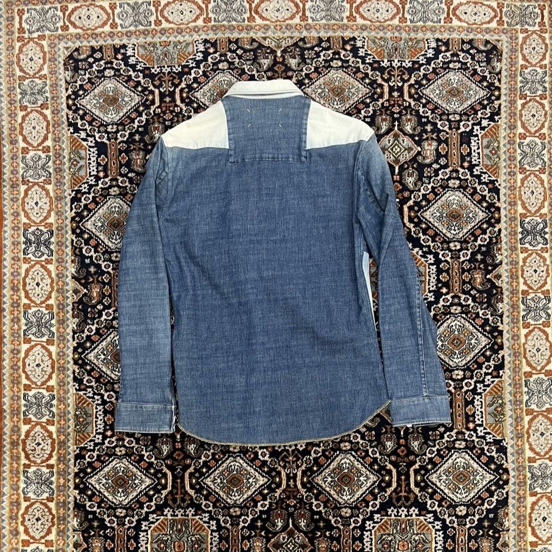 Maison Margiela Maison Margiela Patchwork Denim Shirts Size US S / EU 44-46 / 1 - 2 Thumbnail