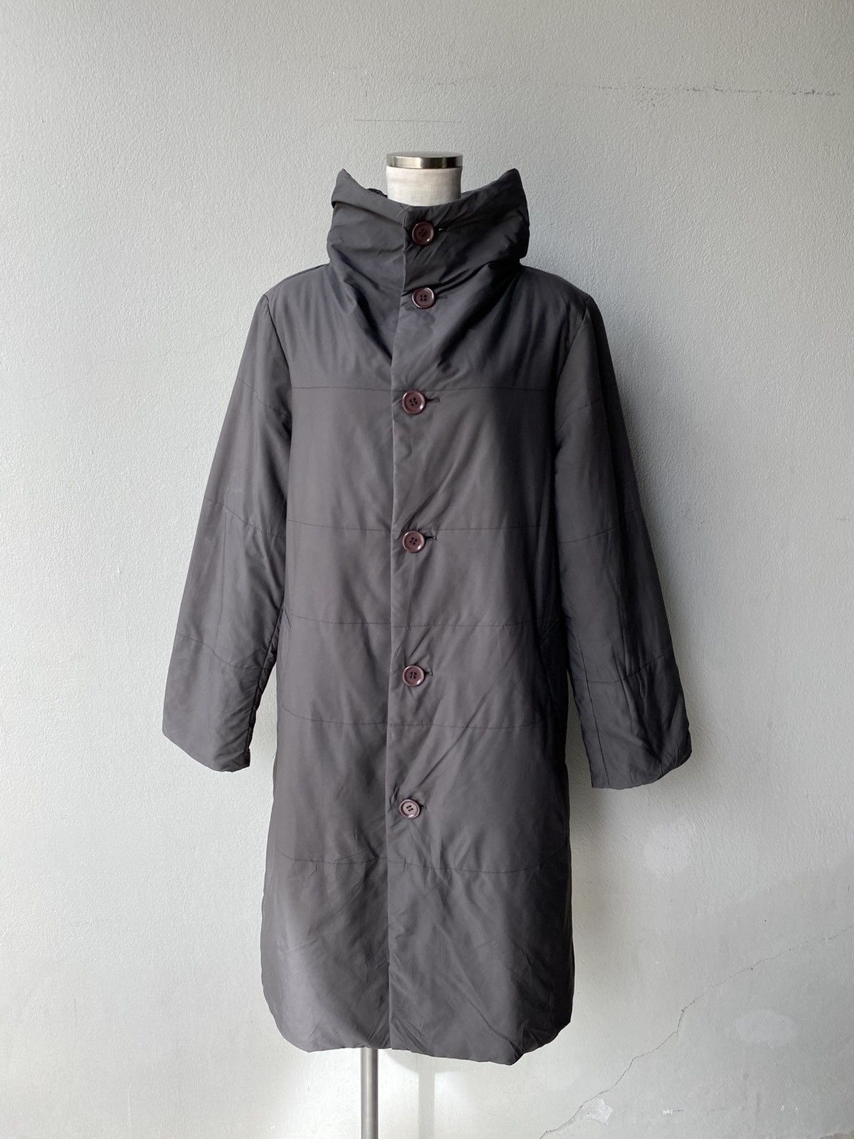 Issey Miyake Plantation Dark grey long coat Size M / US 6-8 / IT 42-44 - 7 Thumbnail