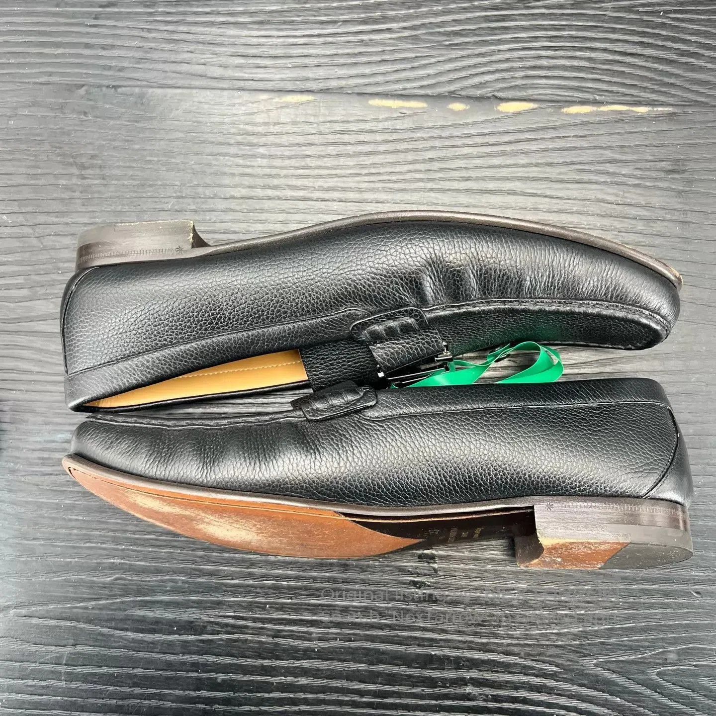 Louis Vuitton Black Leather Slip. Size US 10.5 / EU 43-44 - 2 Thumbnail