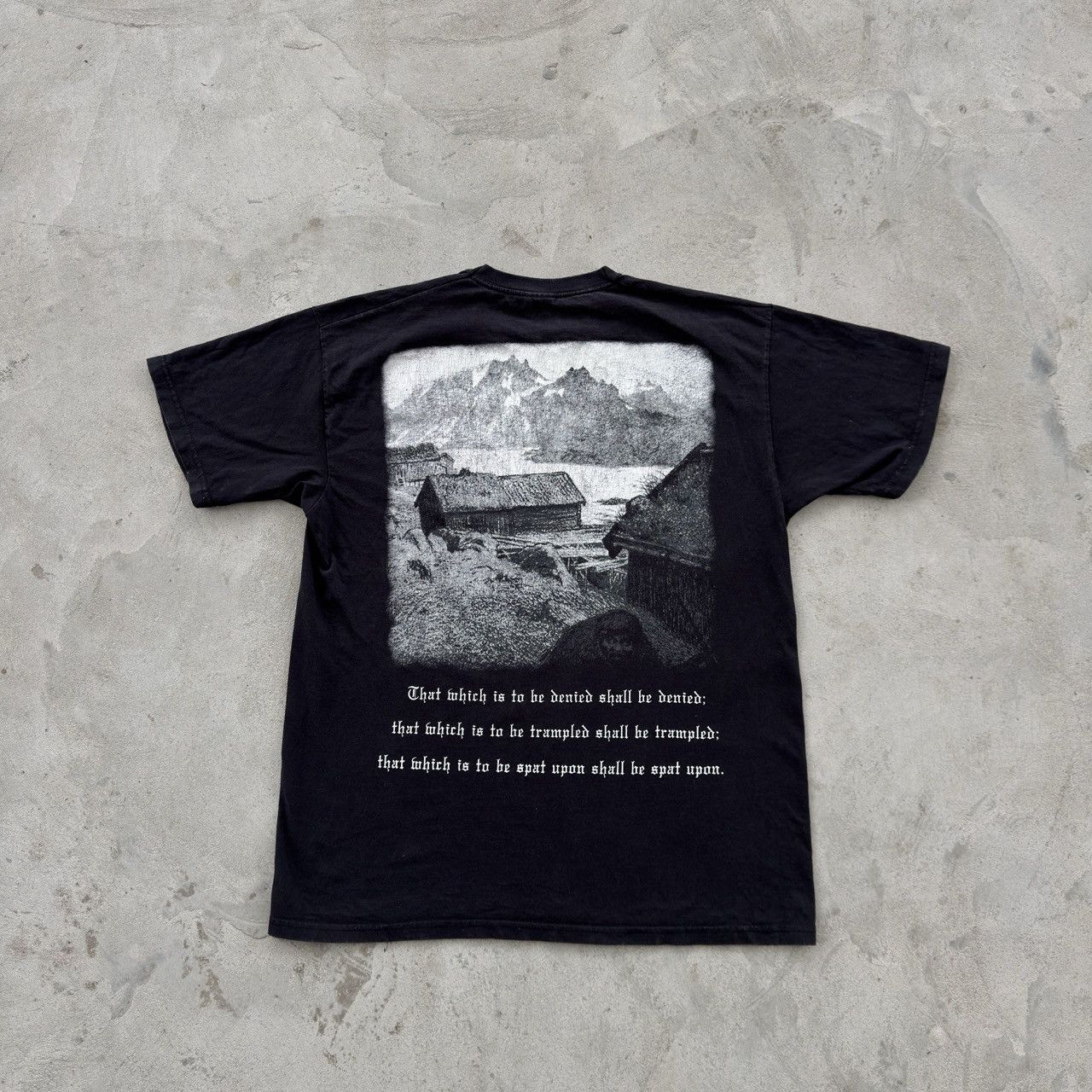 Vintage Vintage 90s Burzum Metal Band Tee Y2K Size US L / EU 52-54 / 3 - 2 Thumbnail