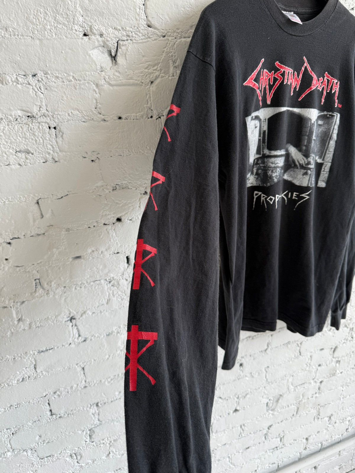Vintage 1996 CHRISTIAN DEATH ‘PROPHECIES’ L/S TEE Size US XL / EU 56 / 4 - 2 Thumbnail