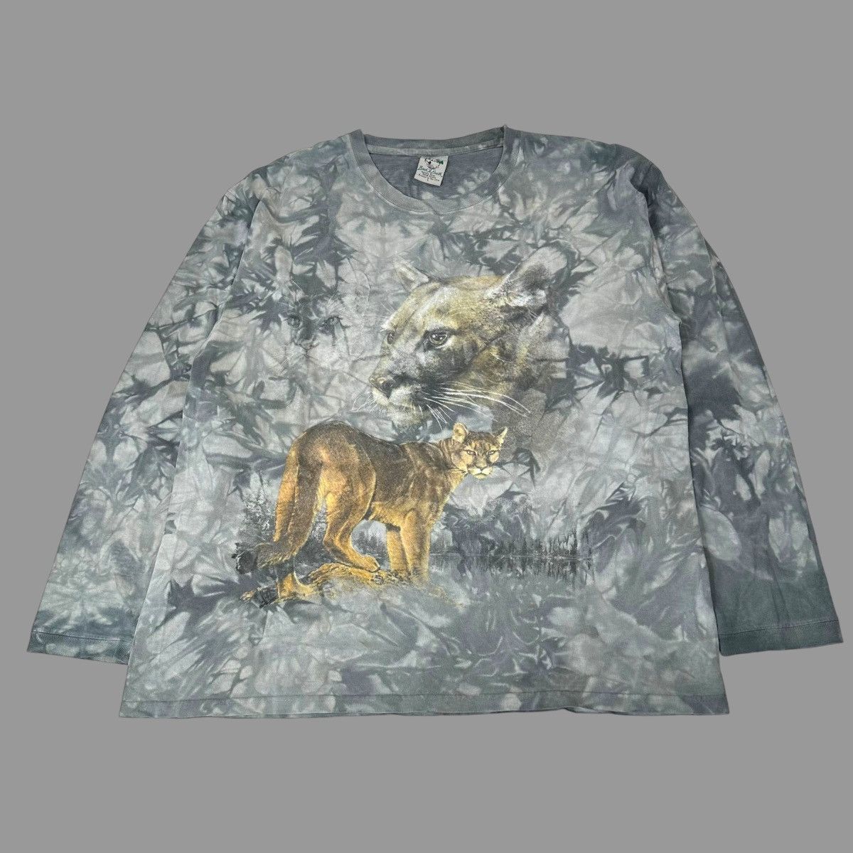 Vintage Vintage 90s long sleeve animal tshirt Size US L / EU 52-54 / 3 - 1 Thumbnail