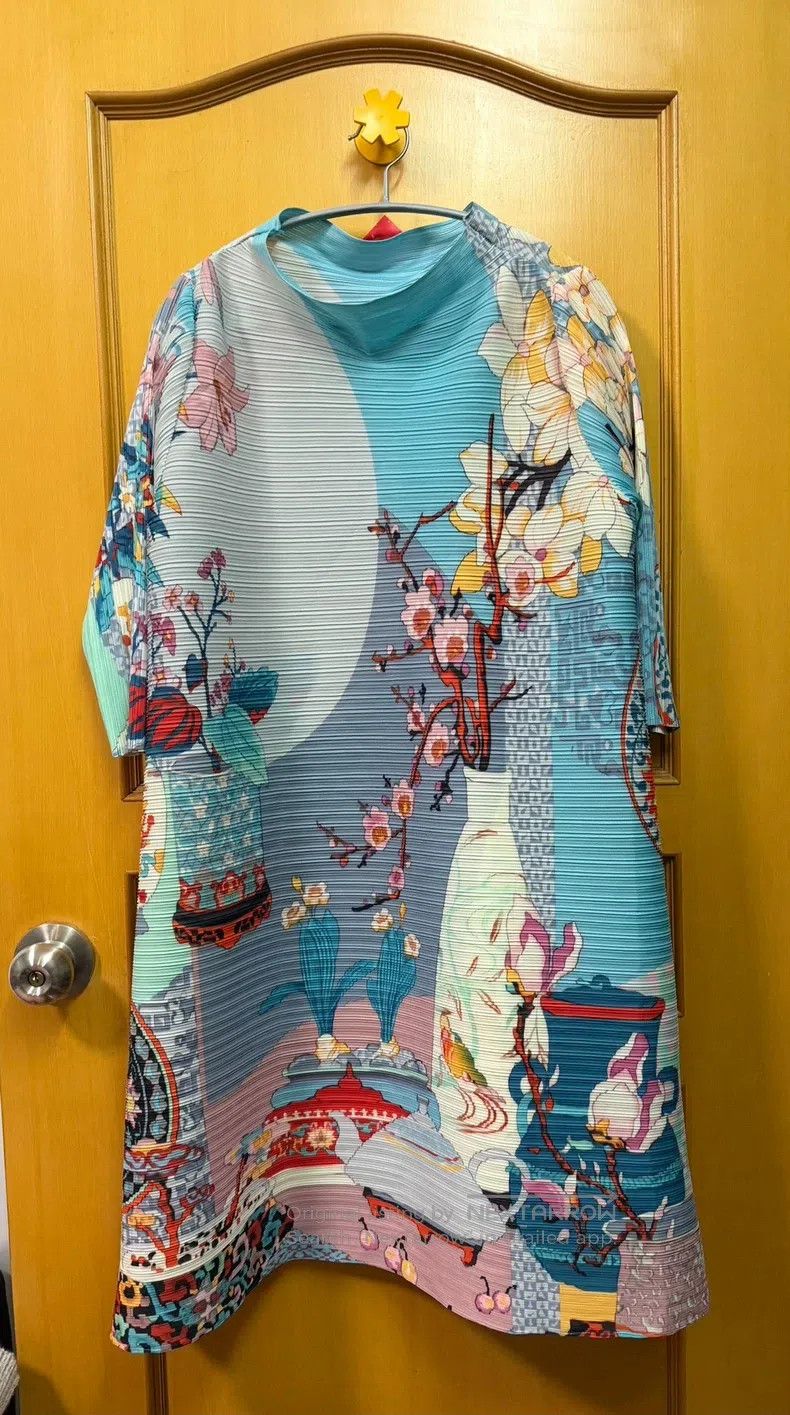 Issey Miyake Issey Miyake Color-Blocked Dress Size L / US 10 / IT 46 - 2 Thumbnail