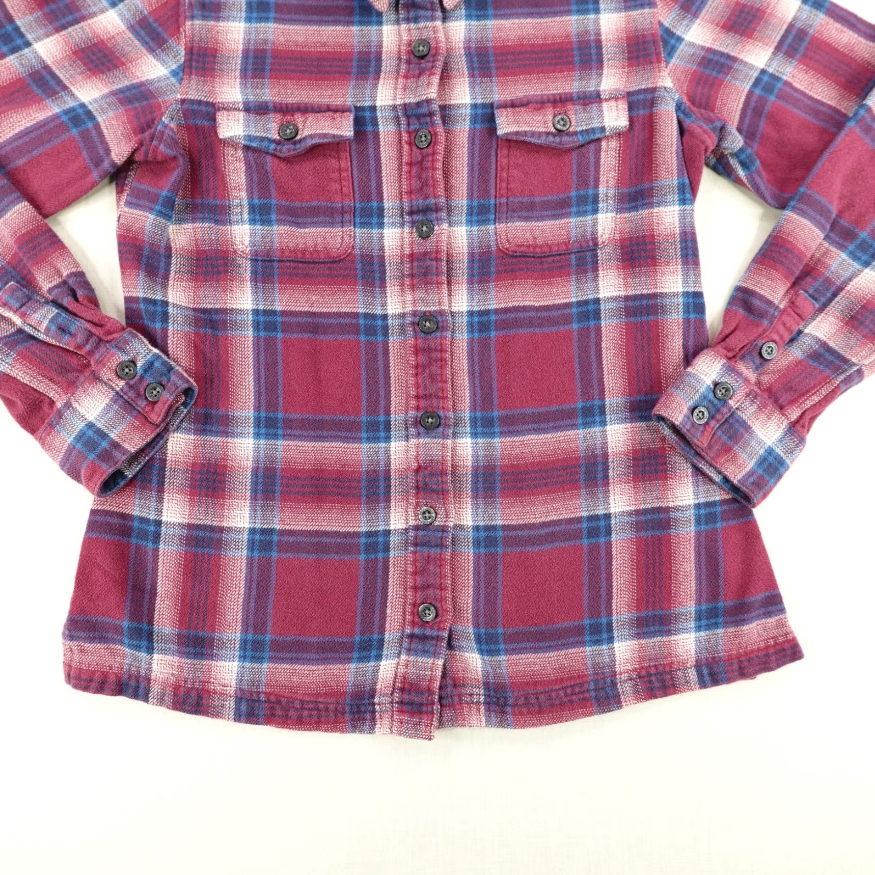 Patagonia Patagonia Shirt Womens 4 Red Plaid Flannel Button-Up Cotton Fjord Organic Button-Up Casual Womens 90s Outdoor Size S / US 4 / IT 40 - 3 Thumbnail