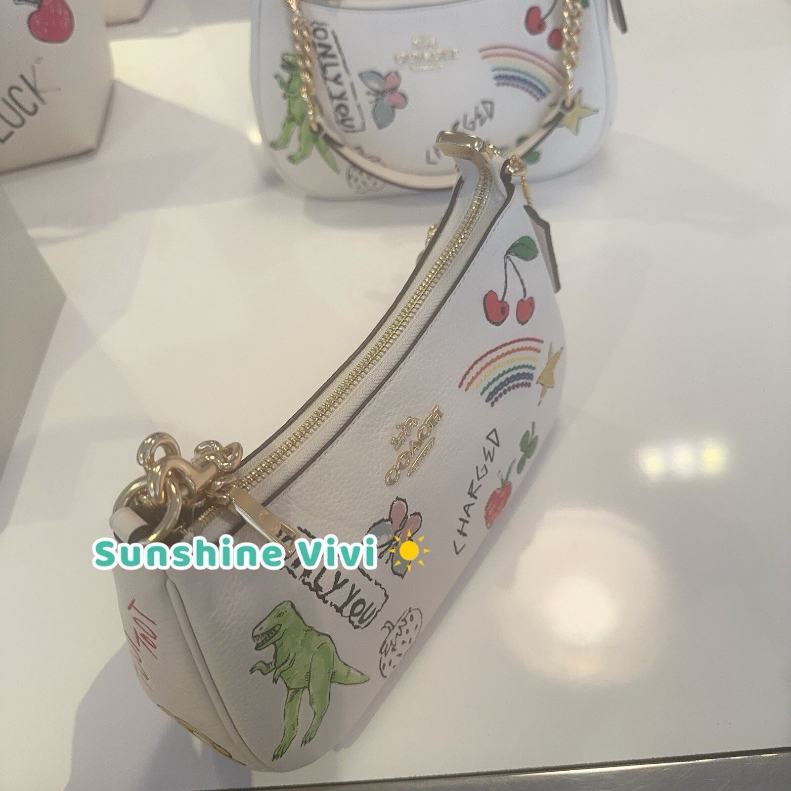 Coach NWT Coach Sketch Teri Shoulder Crossbody Handbag CAK17 Chalk Size ONE SIZE - 15 Thumbnail