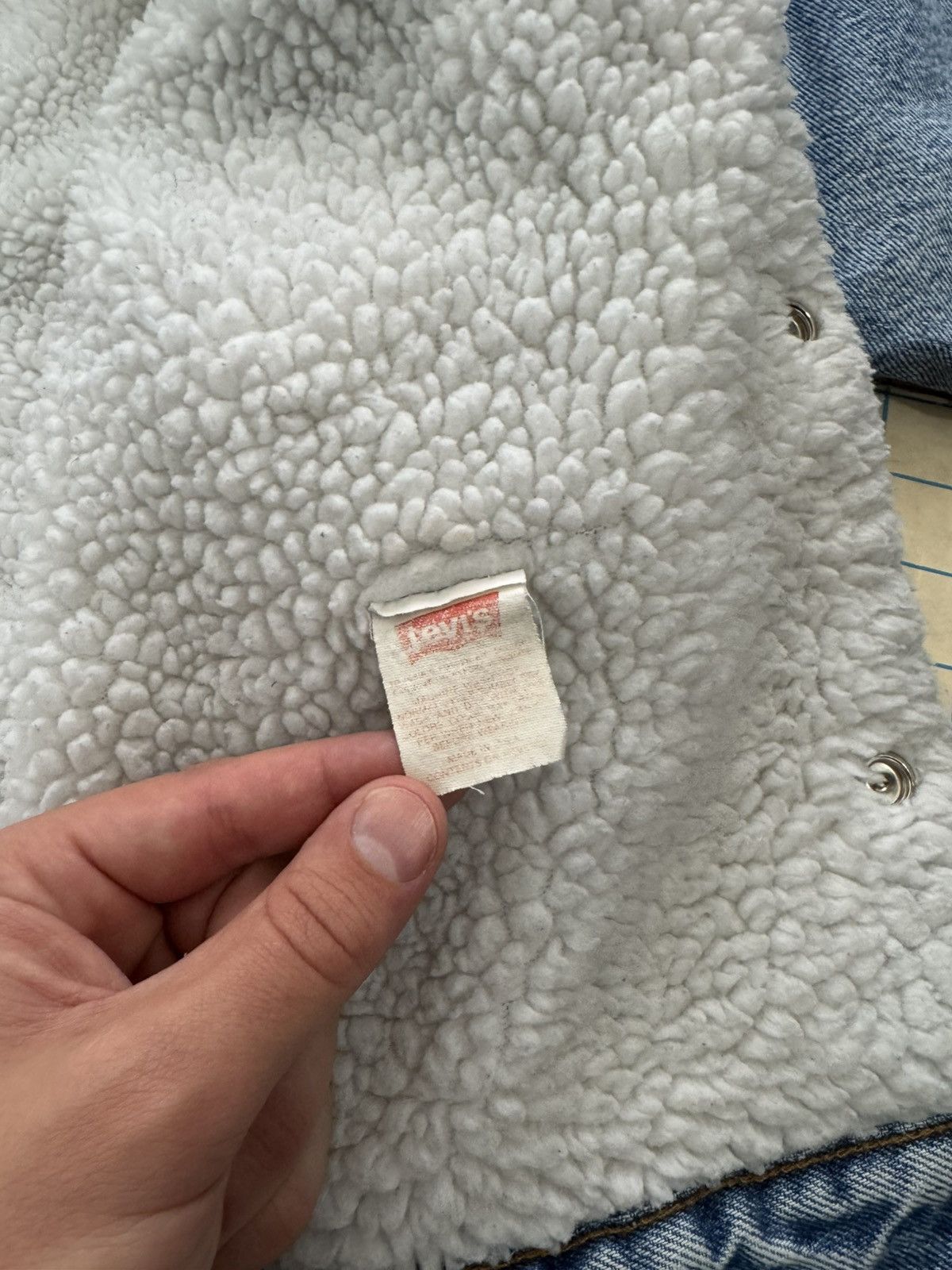 Levi's Vintage Levi’s 80’s Sherpa Lined Denim Jacket Mens Small Size US S / EU 44-46 / 1 - 10 Thumbnail