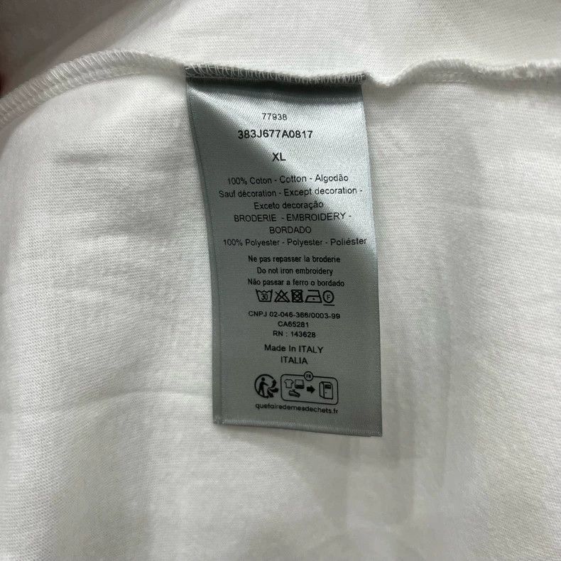 Dior Dior White Dog Sketch TShirt XL Size-2506 Size US XL / EU 56 / 4 - 6 Thumbnail