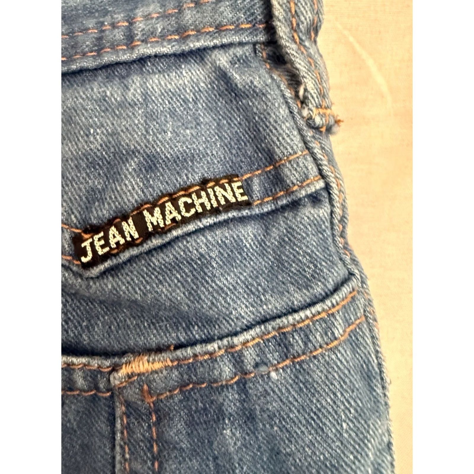 Toy Machine VINTAGE Jean Machine Womens Junior 13/14 80s School Mom Academia USA made Blue Jeans Size 36" / US 14 / IT 50 - 3 Thumbnail