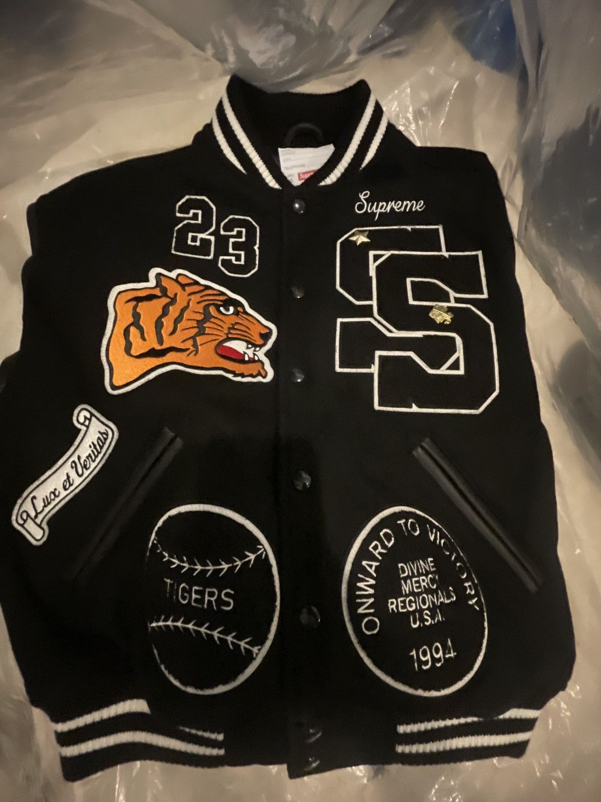 Supreme Supreme Varsity Tiger Jacket Size US S / EU 44-46 / 1 - 3 Thumbnail