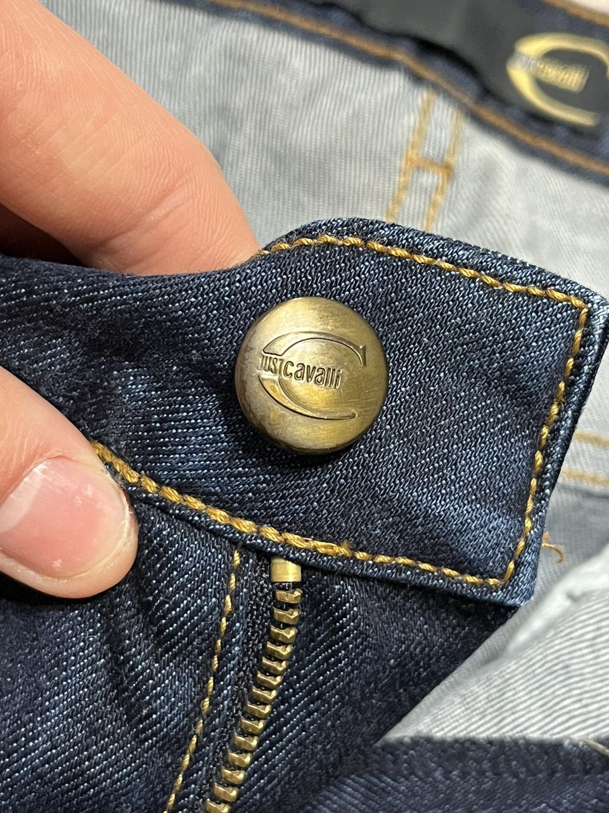 Roberto Cavalli Roberto Cavalli Just Class Womens Jeans Blue Vintage Denim Size 30" / US 8 / IT 44 - 10 Thumbnail