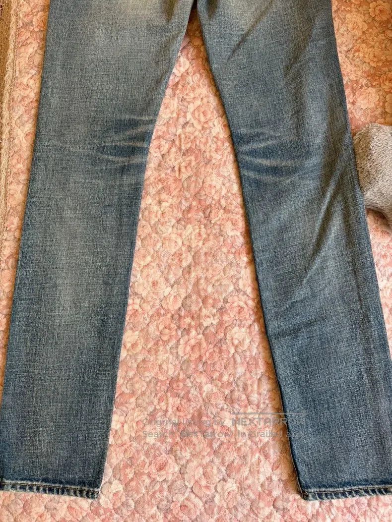 Saint Laurent Paris YSL Saint Laurent Blue Distressed Jeans. Size US 29 - 6 Thumbnail