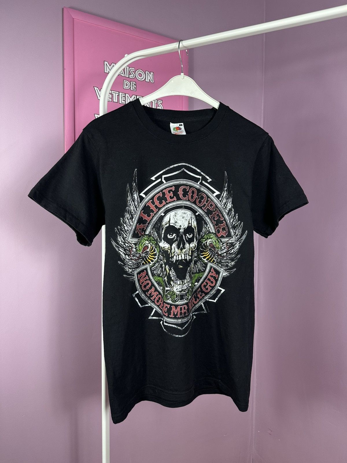 Fruit Of The Loom Alice Cooper TShirt 2011 Tour No More Mr Nice Guy Band Size US S / EU 44-46 / 1 - 1 Thumbnail