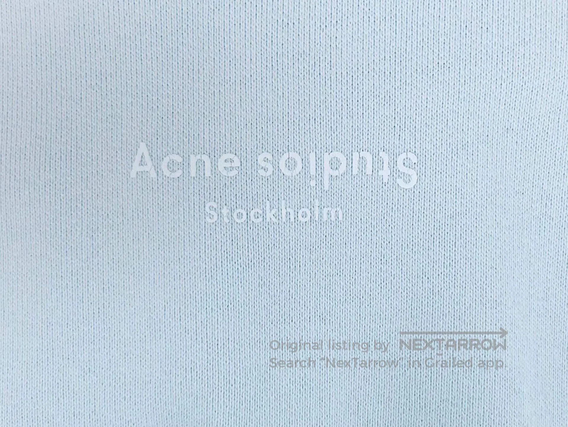 Acne Studios acne studios light blue logo sweatshirt. Size US S / EU 44-46 / 1 - 4 Thumbnail