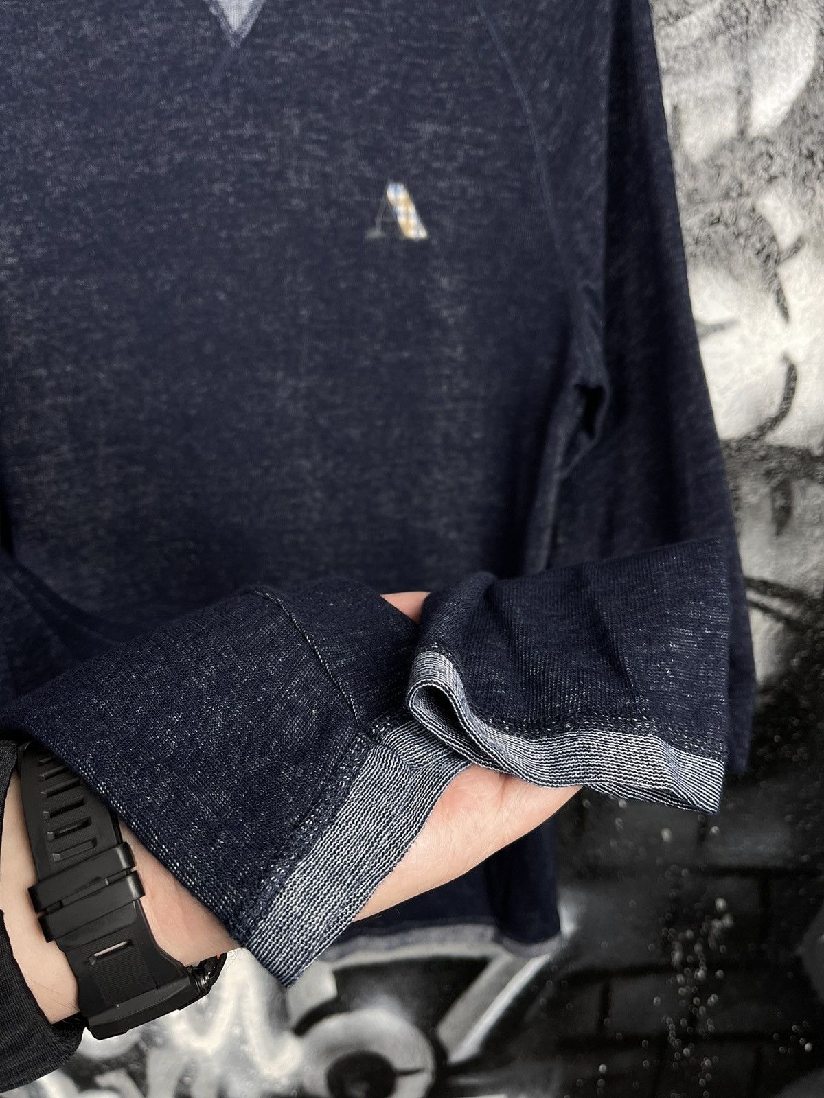 Aquascutum Aquascutum London Blue Cottoned Jumper Men’s Sweater Size L Size US XXL / EU 58 / 5 - 6 Thumbnail