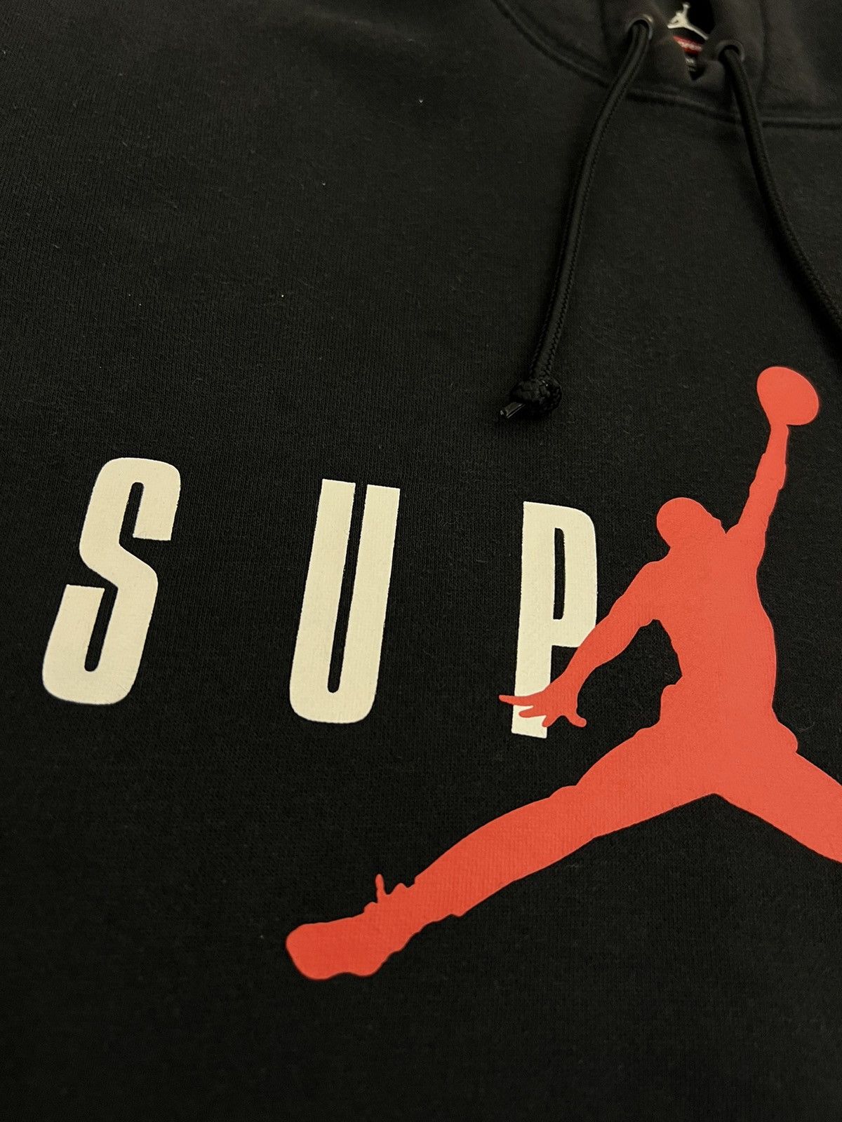 Jordan Brand × Supreme Supreme X Jordan Hooded Pullover Black FW15 Size US M / EU 48-50 / 2 - 4 Thumbnail