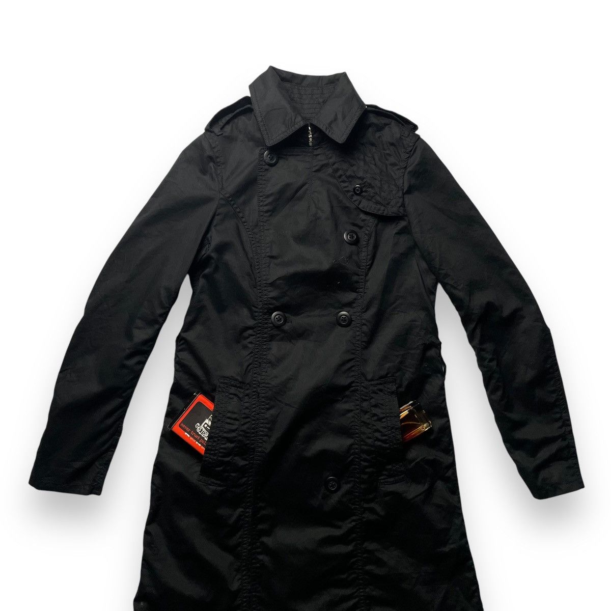 If Six Was Nine 🇯🇵 GOA PUNK GOTHIC TRENCH COAT JACKET Size S / US 4 / IT 40 - 5 Thumbnail