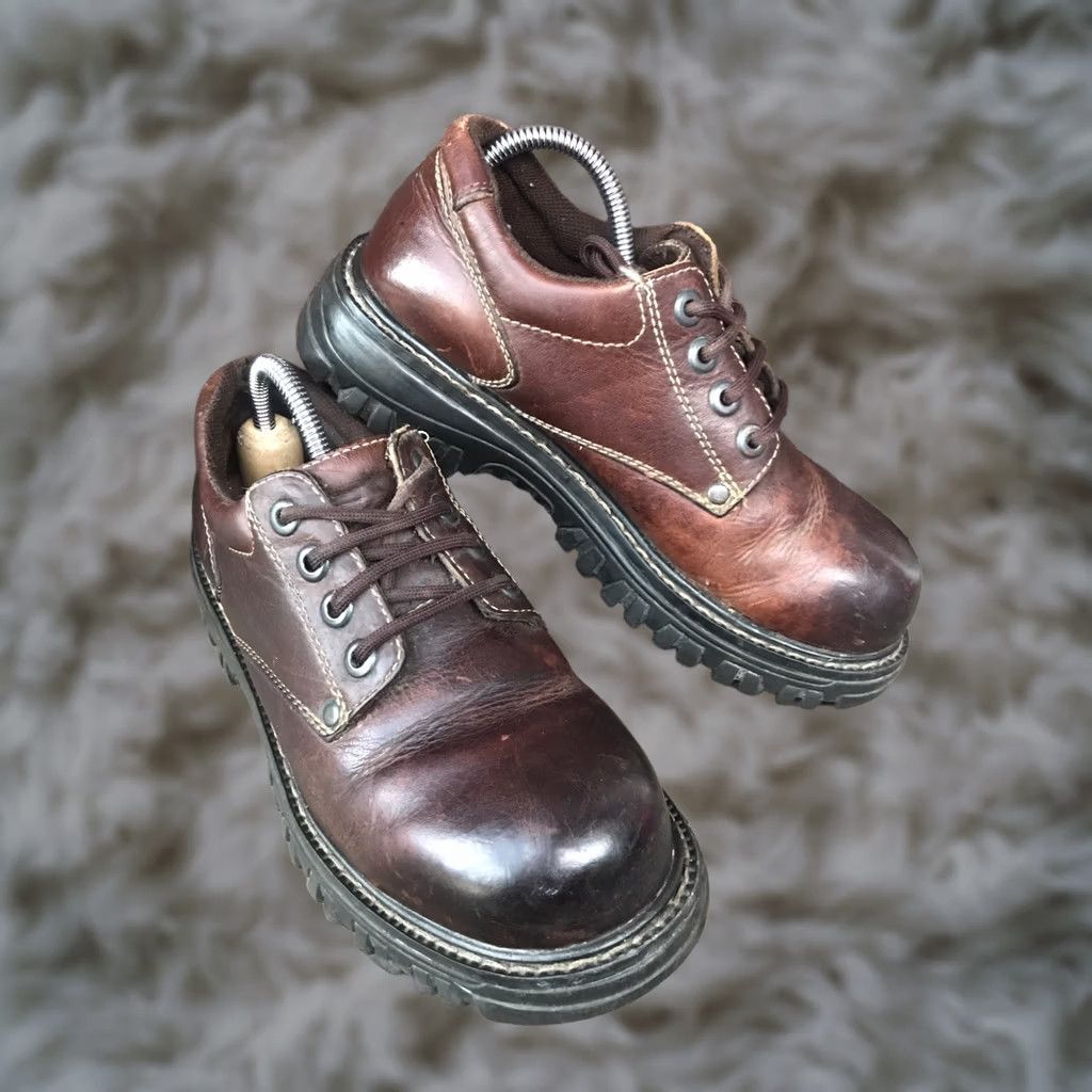 Aldo Aldo Womens Size 10-10.5 US/41M EUR Brown Leather LaceUp Oxford Casual Shoes-467 Shirt Womens Adult 10 Brown Oxford Shoes Size US 10.5 / IT 40.5 - 1 Thumbnail