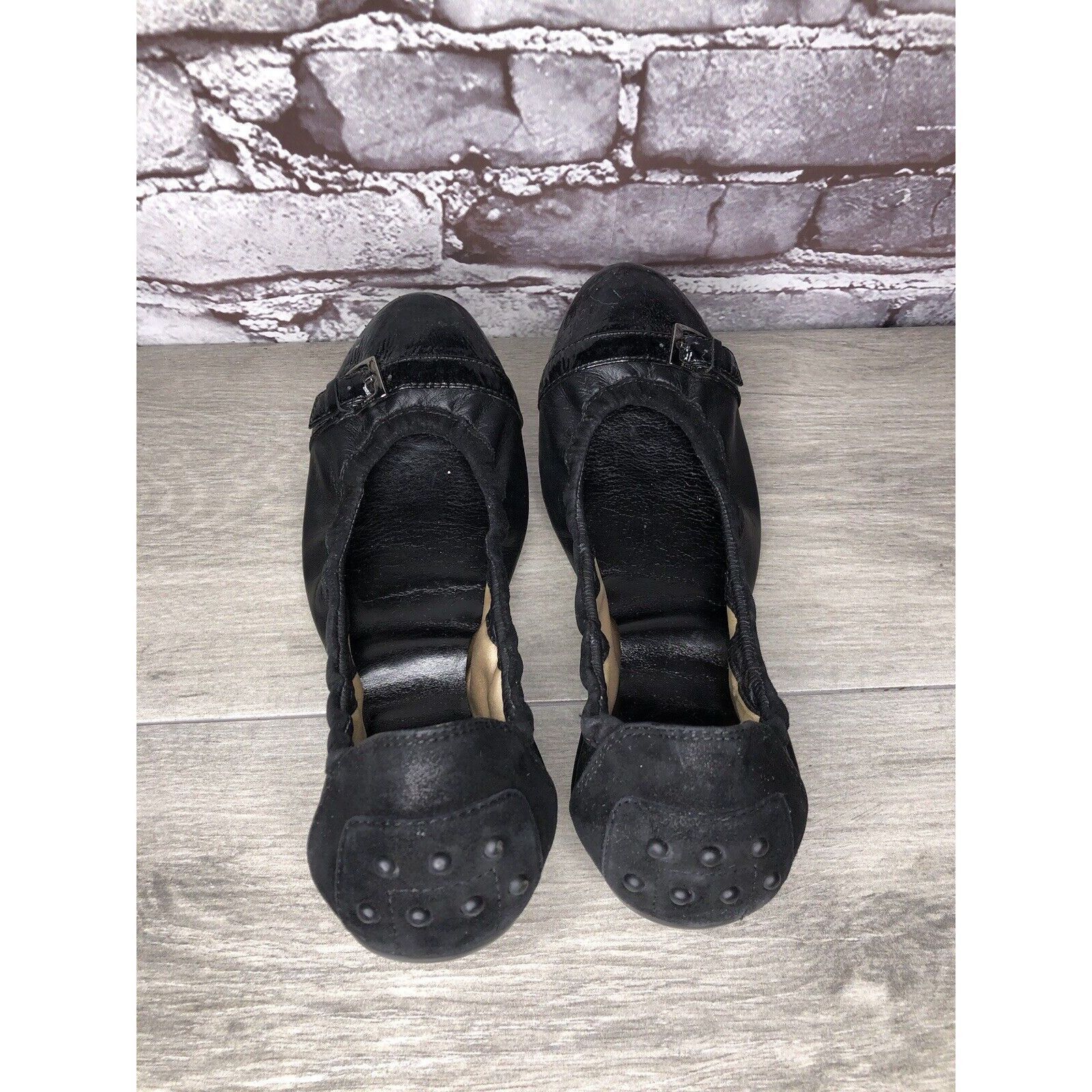 Tod's Tod's Black Leather Cap Toe Buckle Ballerina Ballet Flats Wo Size US 10 / IT 40 - 4 Thumbnail