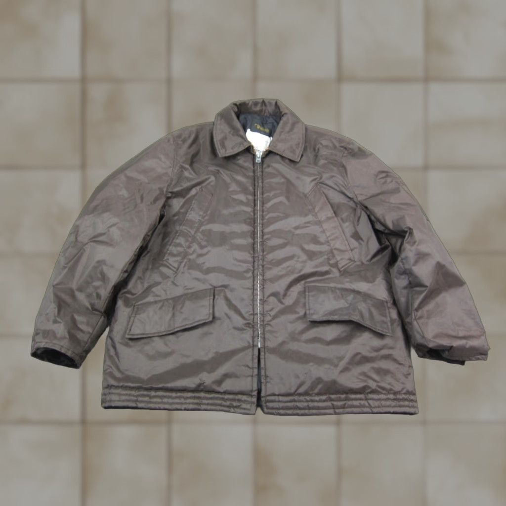 Vintage VINTAGE Cintas Jacket Mens XL Bomber Jacket Brown Parka 60s 90s USA Workwear Mens Size US XL / EU 56 / 4 - 1 Thumbnail