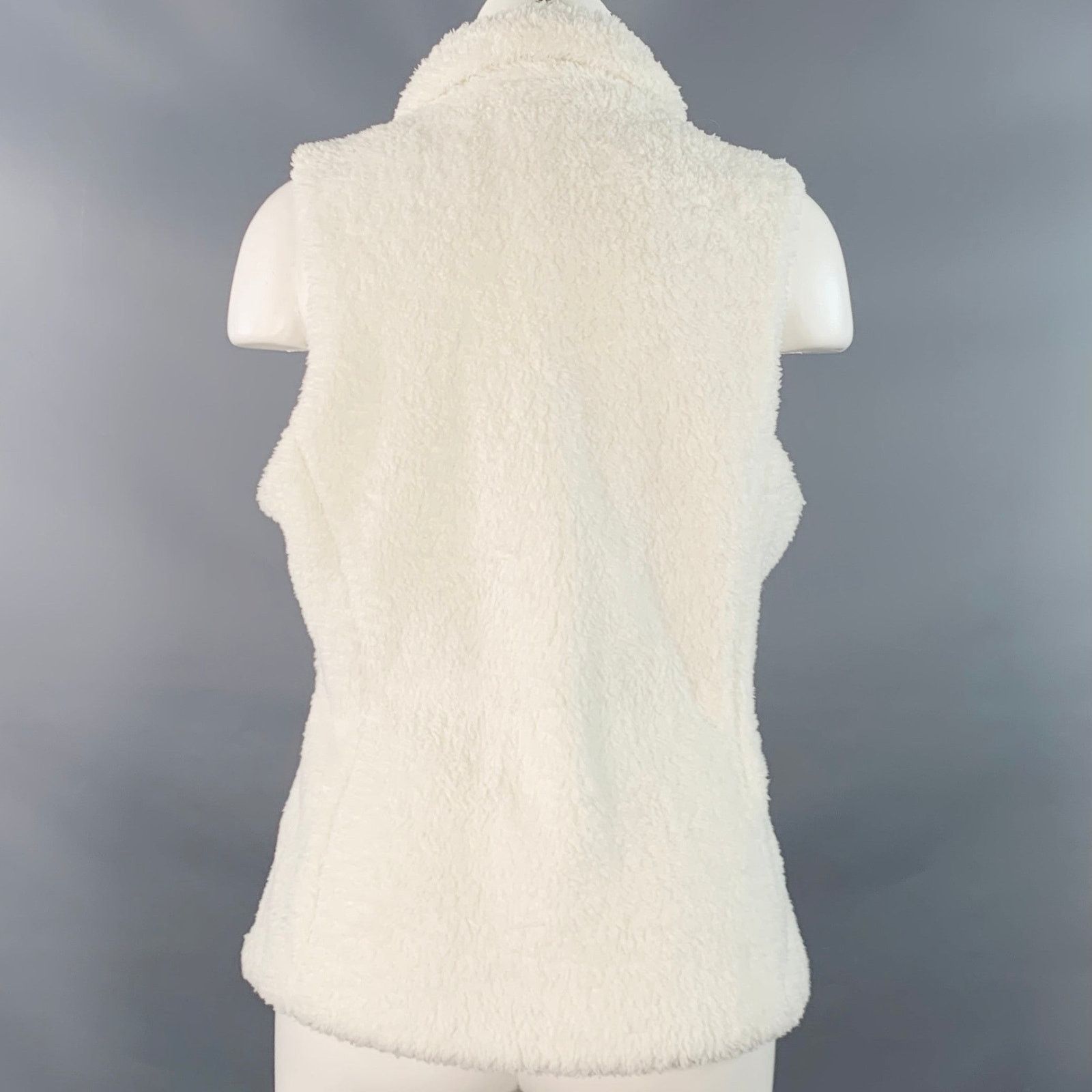 Patagonia PATAGONIA Size M White Polyester Fleece Zip Up Vest Size M / US 6-8 / IT 42-44 - 3 Thumbnail
