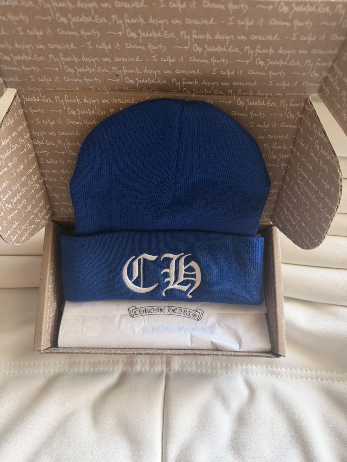 Chrome Hearts Blue Watch Cap