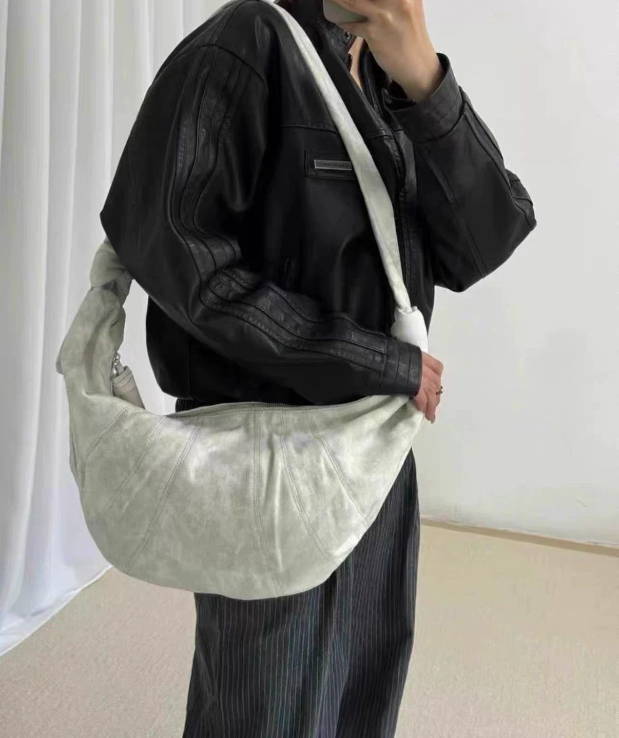 Lemaire Lemaire M Snowflake Denim Croissant Bag BN w/Dust Bag Size ONE SIZE - 4 Thumbnail