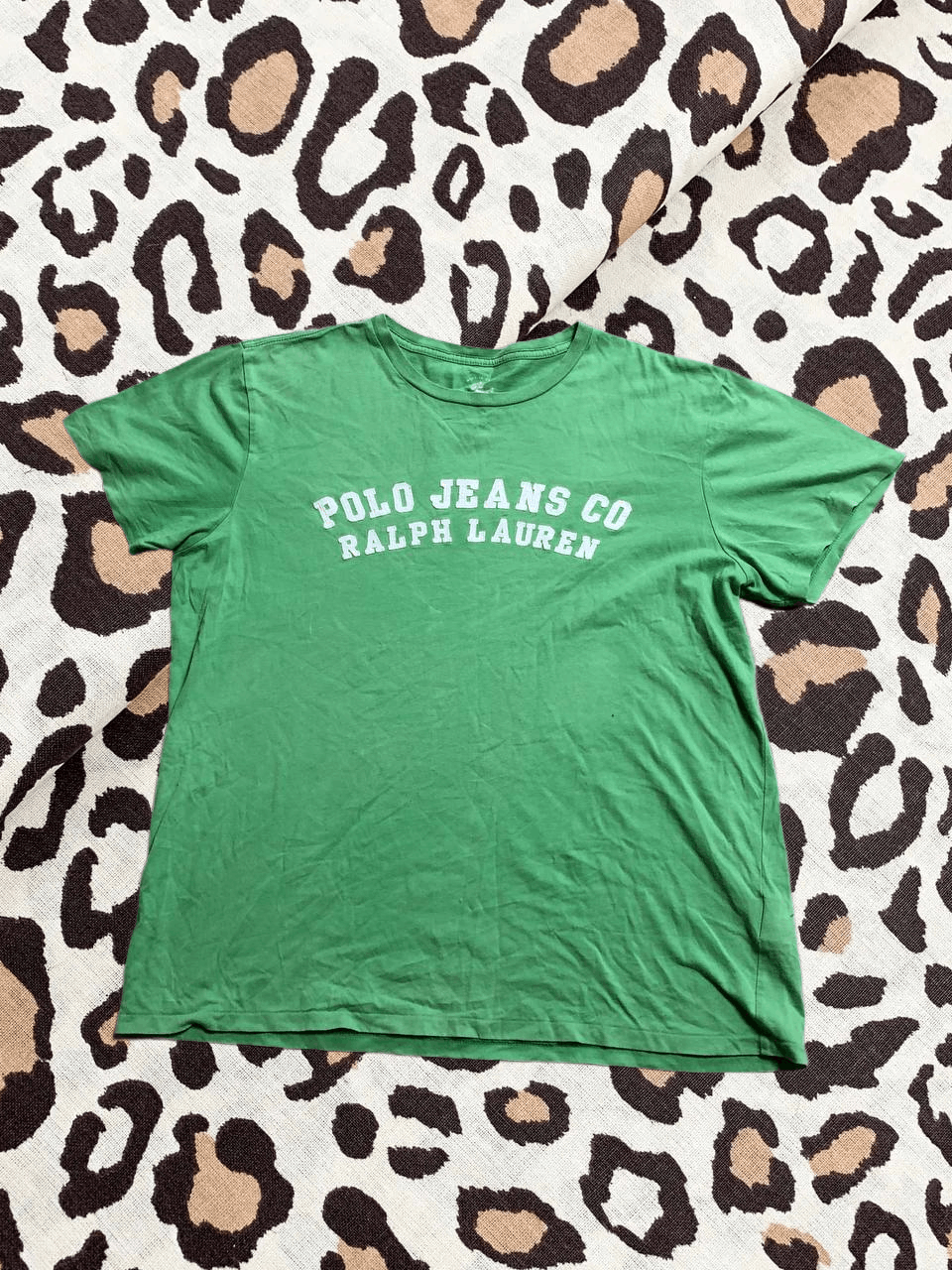 Polo Ralph Lauren Vintage Polo Jeans Ralph Lauren t-shirt green big logo Size US L / EU 52-54 / 3 - 1 Thumbnail
