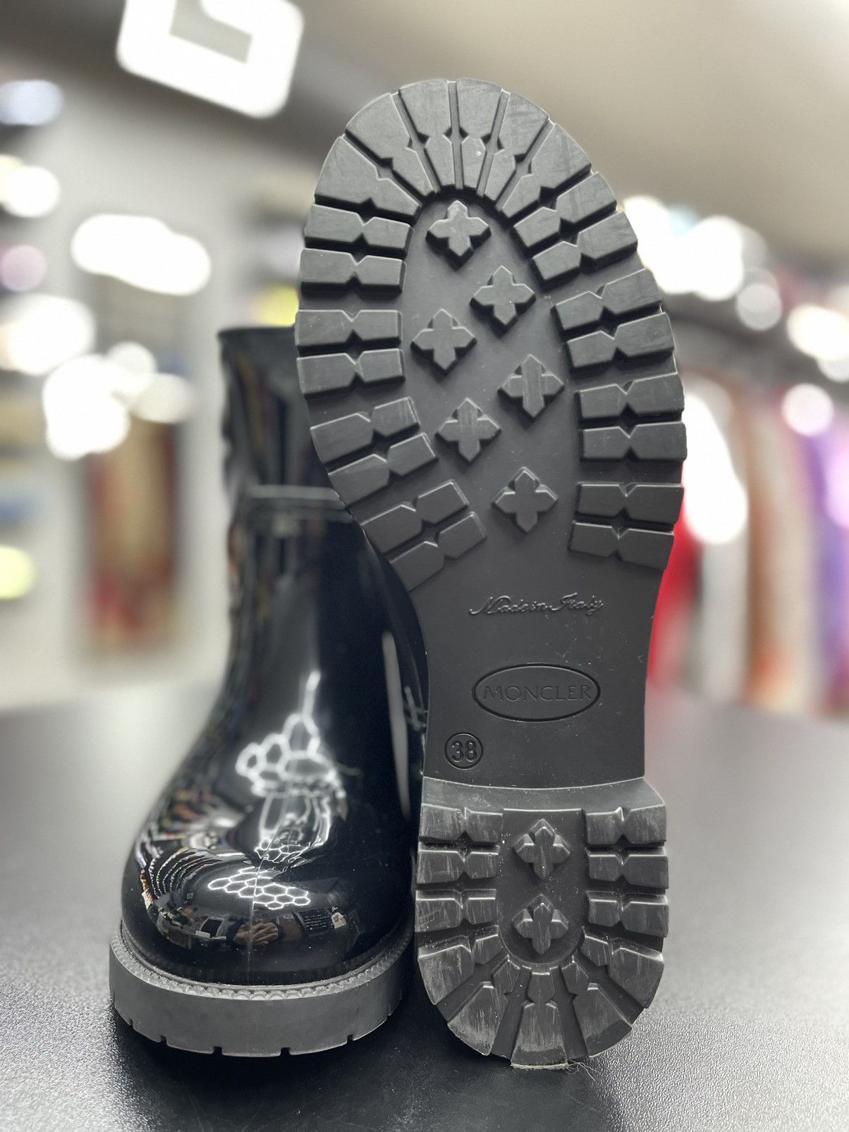 Moncler Size 8US/38EU - MONCLER Ginette Rubber Rain Boots Size US 8 / IT 38 - 7 Thumbnail
