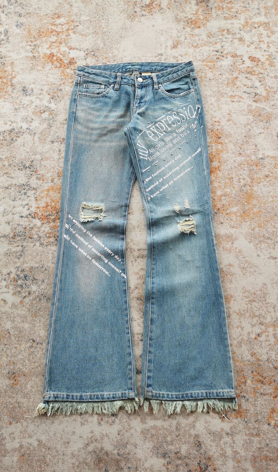 Japanese Brand Treasure Island Flare Bootcut Jeans Size 29" - 3 Thumbnail