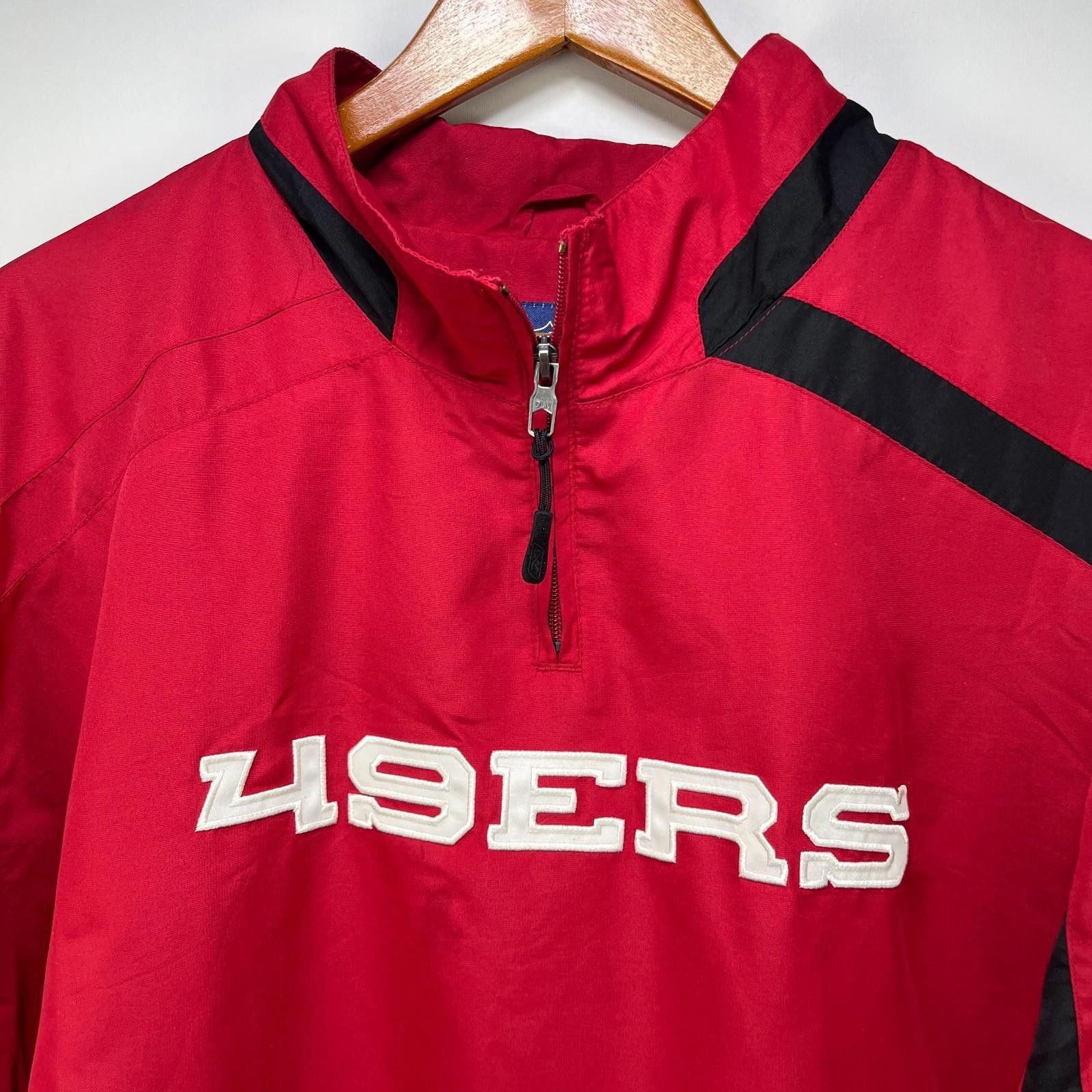 Reebok Vintage San Francisco 49ers Windbreaker Jacket XL Size ONE SIZE - 5 Thumbnail