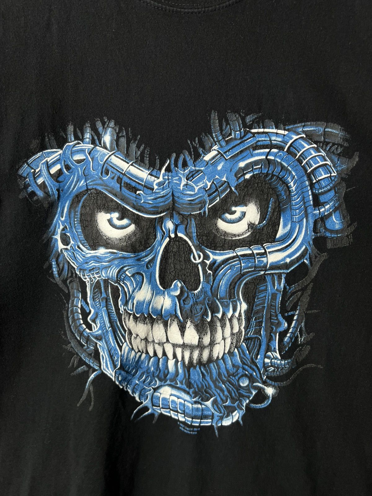 Liquid Blue Vintage Liquid Blue Skull T-Shirt Y2K Biker Cyber Size L Size US L / EU 52-54 / 3 - 4 Thumbnail