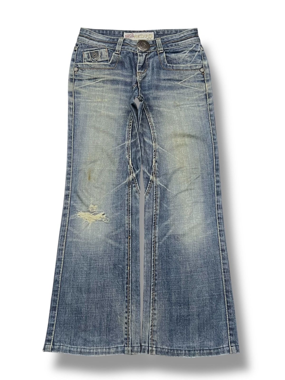 Japanese Brand Bootcut Vintage Red Pepper Up Grade - Faded,Distressed Denim Size US 28 / EU 44 - 1 Thumbnail