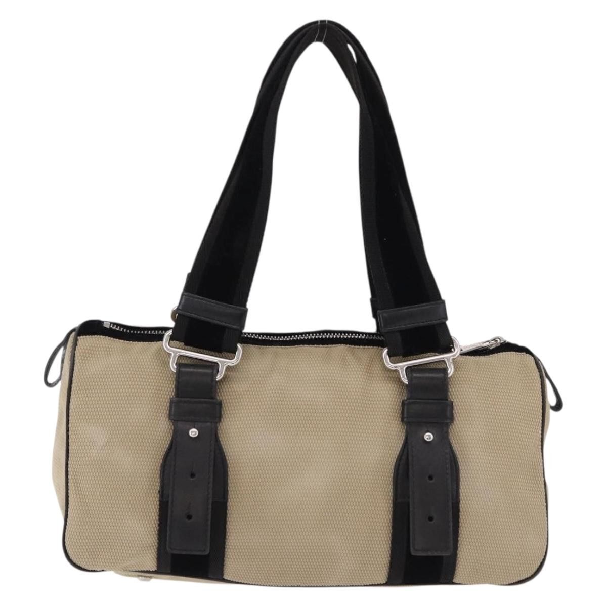 Saint Laurent Paris SAINT LAURENT Hand Bag Canvas Beige Silver Auth bs36099A - Size ONE SIZE - 2 Thumbnail