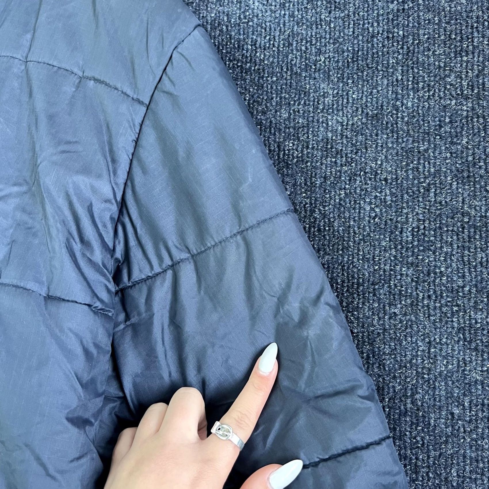 Vintage St Moritz Jacket Mens L Blue Quilted Puffer Full Zip Insulated Collared Nylon Jacket Regular Size L Blue Casual Winter Fall Mens Size US L / EU 52-54 / 3 - 4 Thumbnail