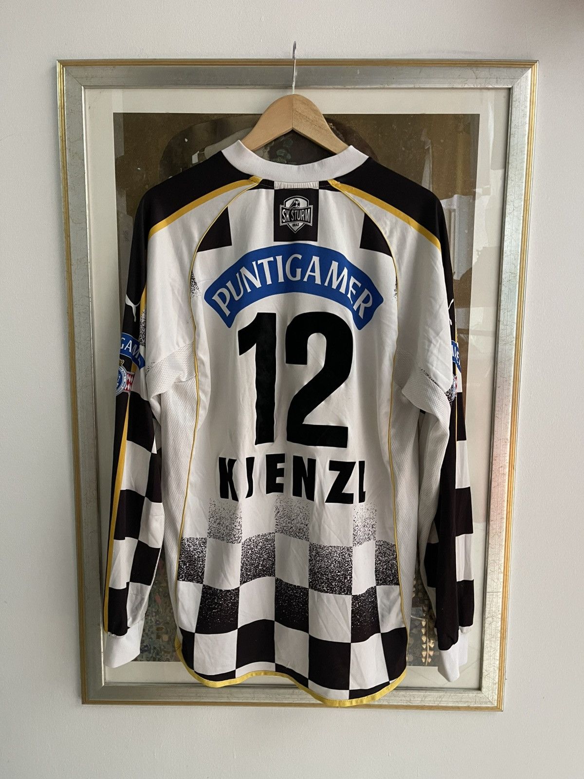Puma Vintage Sturm Graz 2002-03 Home Jersey Kienzl #12 matchworn Size US XL / EU 56 / 4 - 2 Thumbnail
