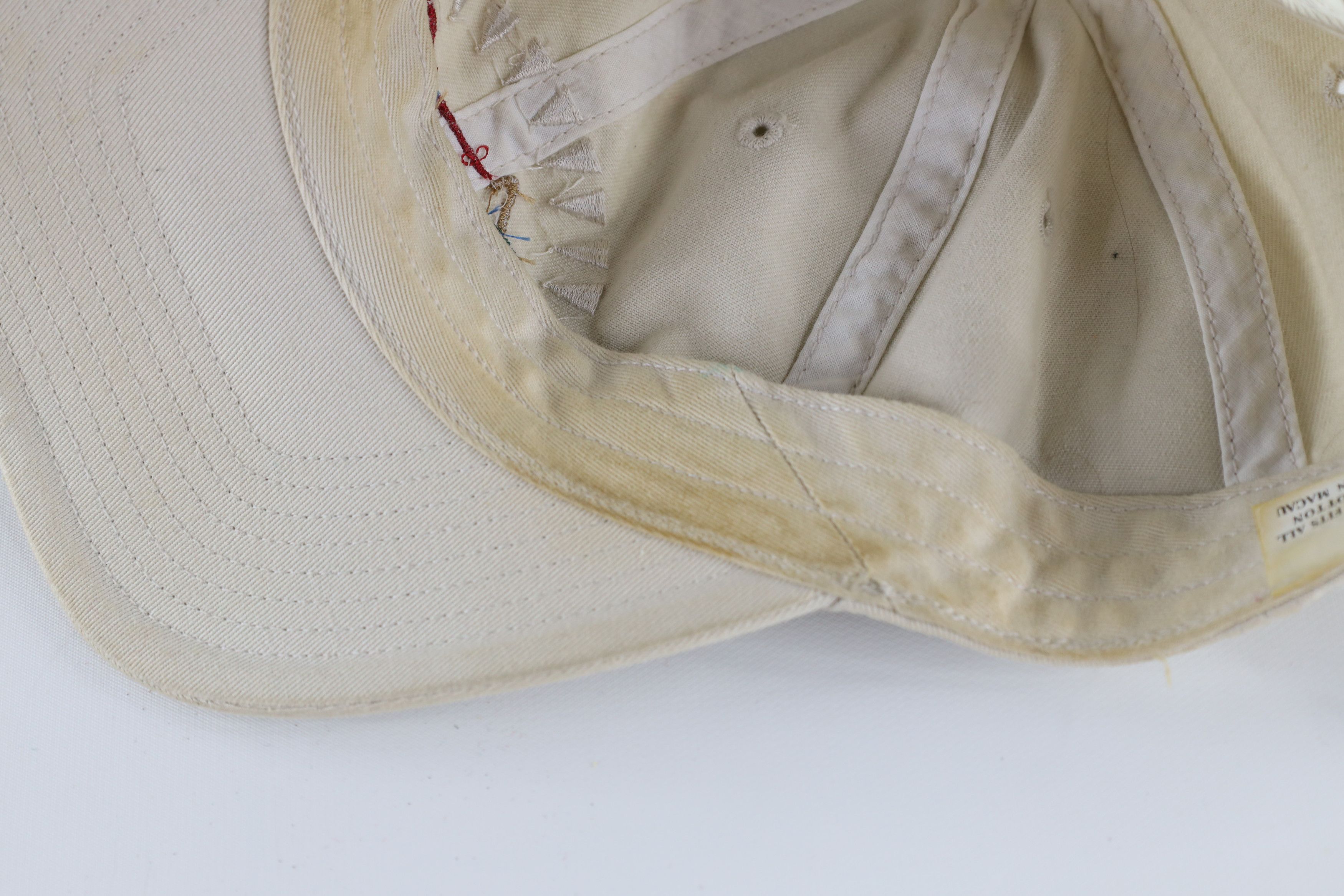 Greg Norman × Vintage Vintage 90s Greg Norman Distressed Shark Golf Hat Size ONE SIZE - 8 Thumbnail