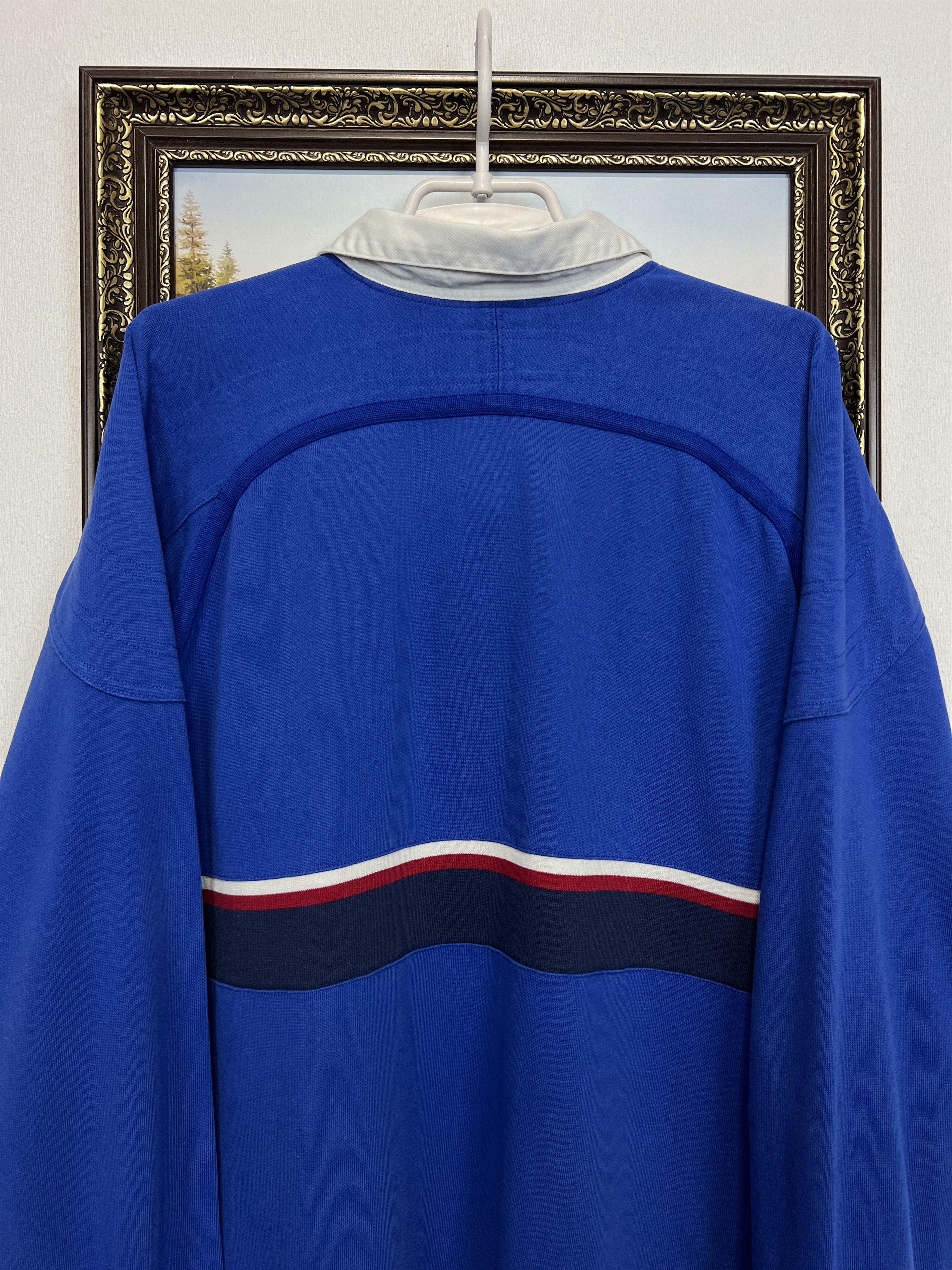 Nike Vintage 90's France Rugby Union Long Sleeve Jersey Trikot Size US XL / EU 56 / 4 - 9 Thumbnail