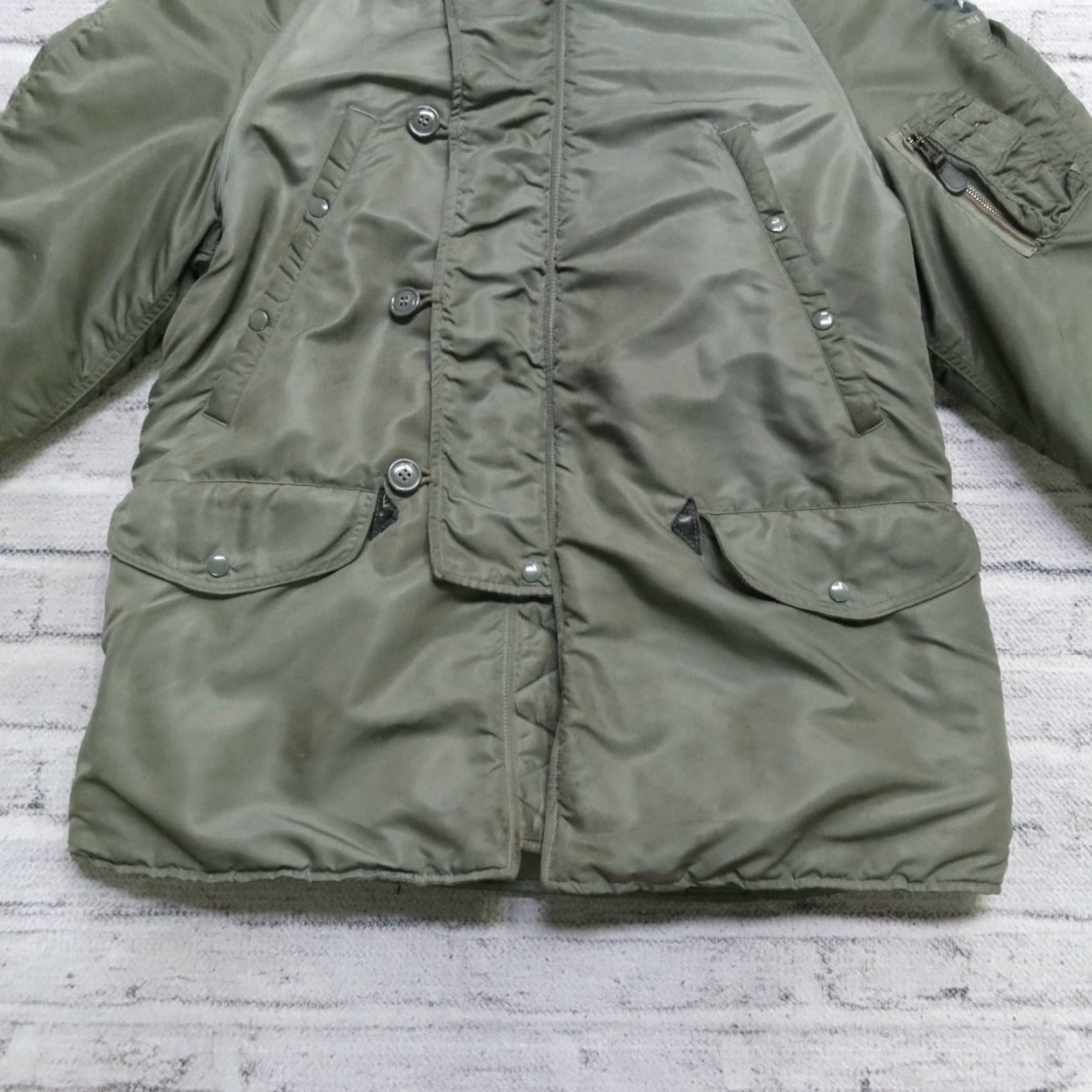 Vintage Vintage 60s USAF US Air Force N-3B Parka Flight Jacket Men M Green Jacket Size US M / EU 48-50 / 2 - 3 Thumbnail