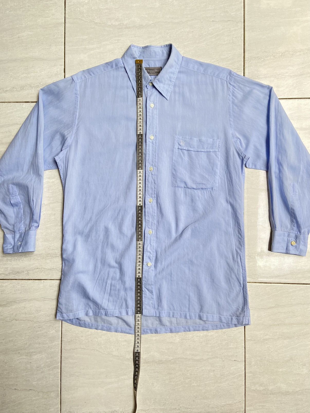 Christian Dior Monsieur Christian Dior Monsieur Blue Shirt Size US M / EU 48-50 / 2 - 2 Thumbnail