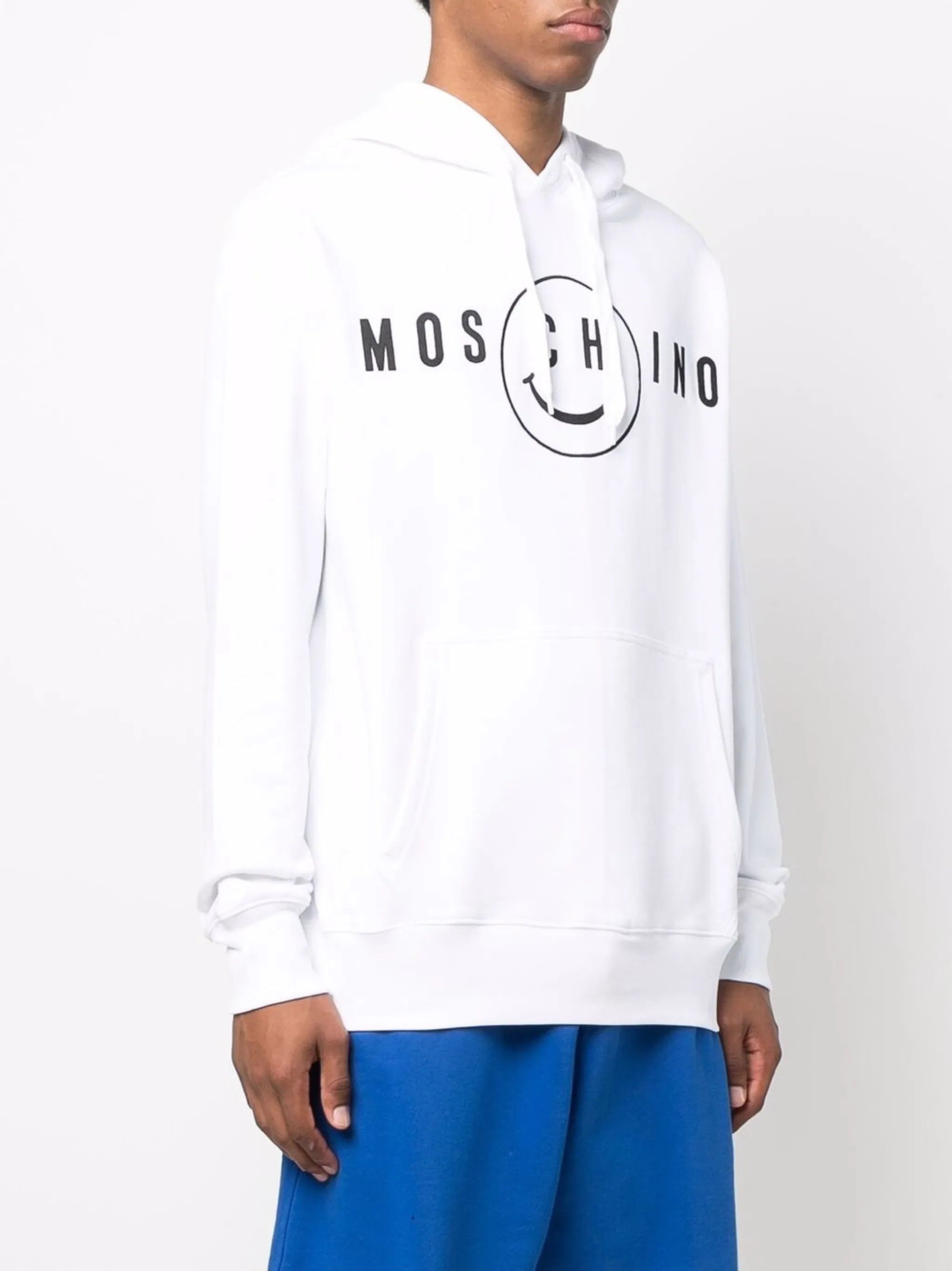 Moschino o1y0225 Logo Hoodie in White Size US M / EU 48-50 / 2 - 3 Thumbnail