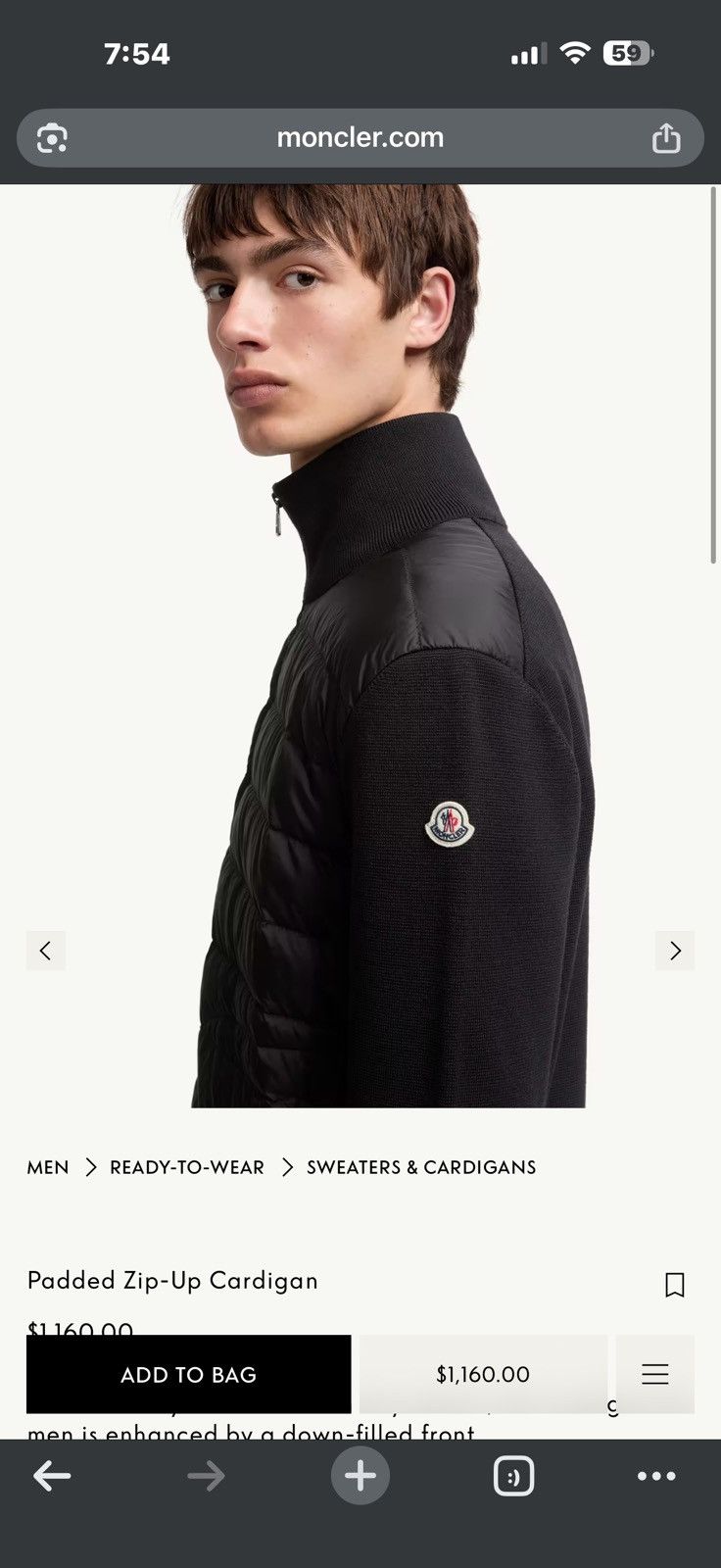 Moncler Cardigan Tricot NEW Size US S / EU 44-46 / 1 - 3 Thumbnail